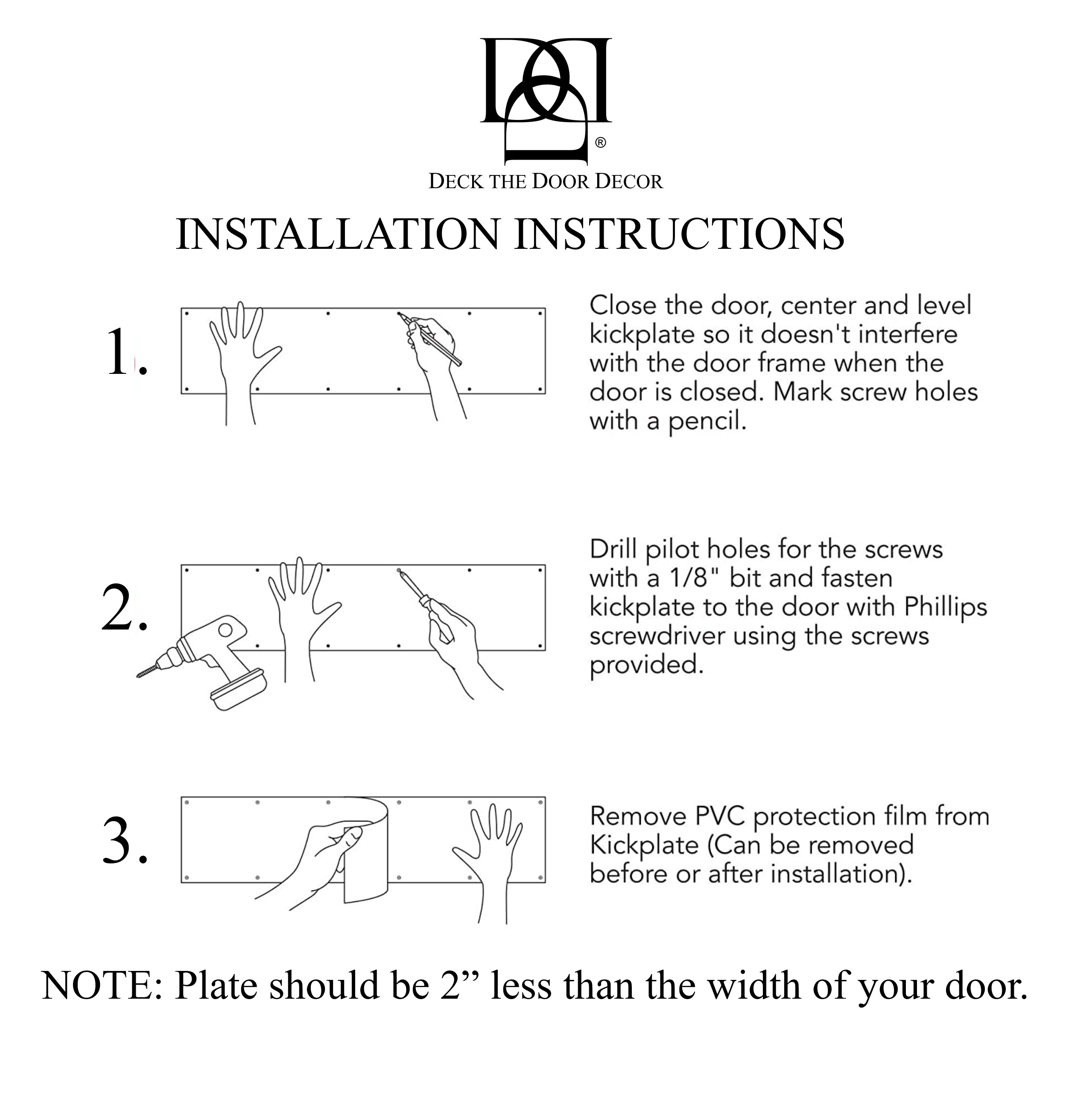 Deck the Door Decor COTRS630 Entry-Door-Kick-Plates - View #4