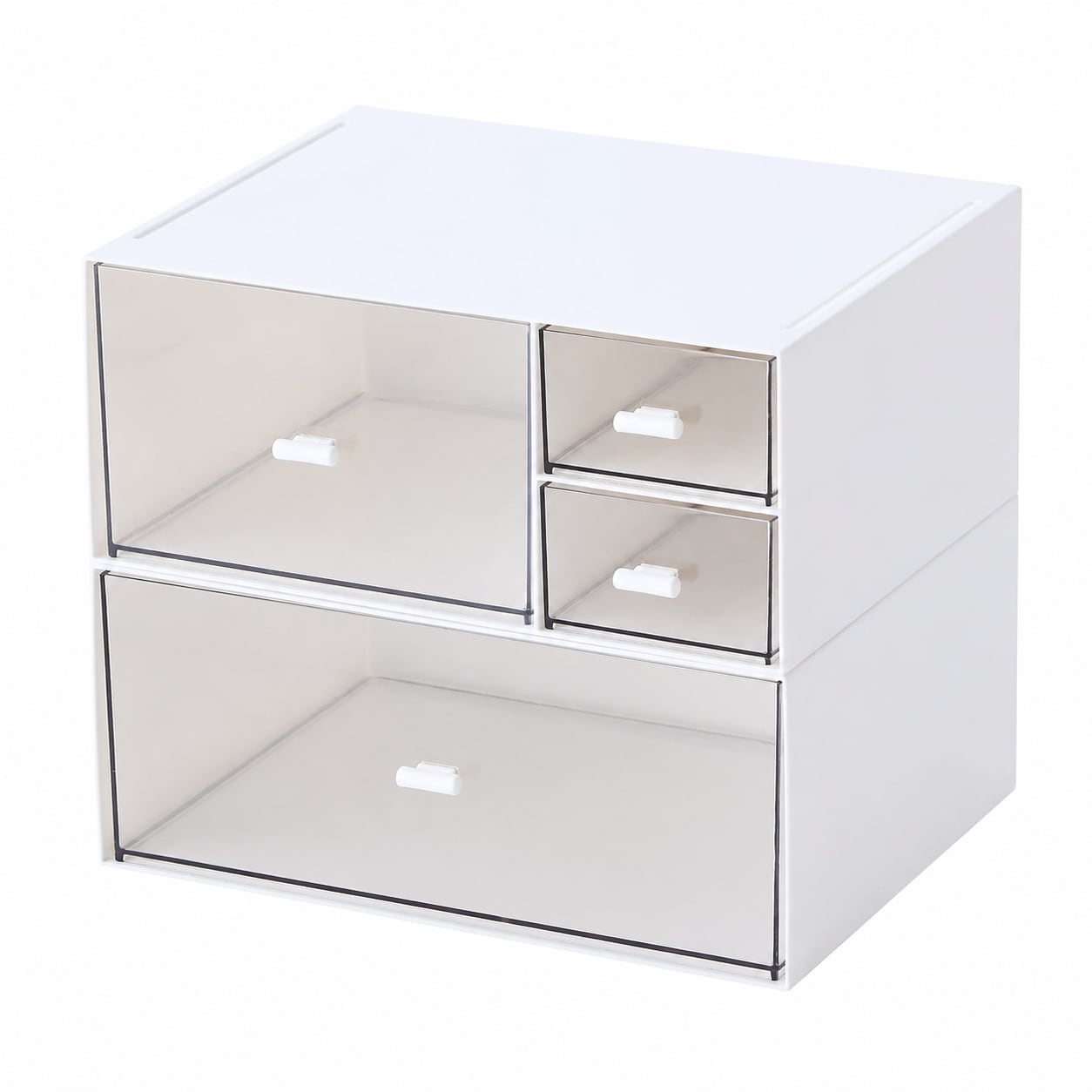 Paradigms Interiors ABS Plastic 4 Drawer Makeup Storage Organizer Versatile Desktop Stationery Sundries Holder #514068539513