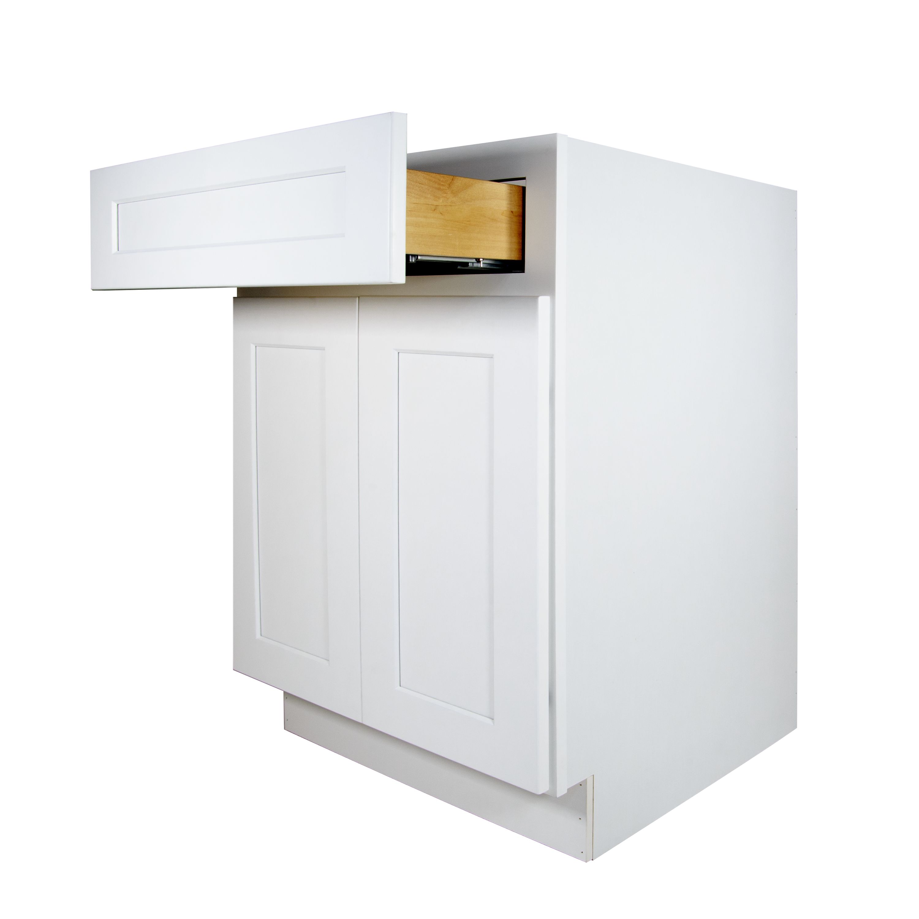 HomLux Lynzee 24-in W x 34.5-in H x 24-in D White Painted Birch Door ...