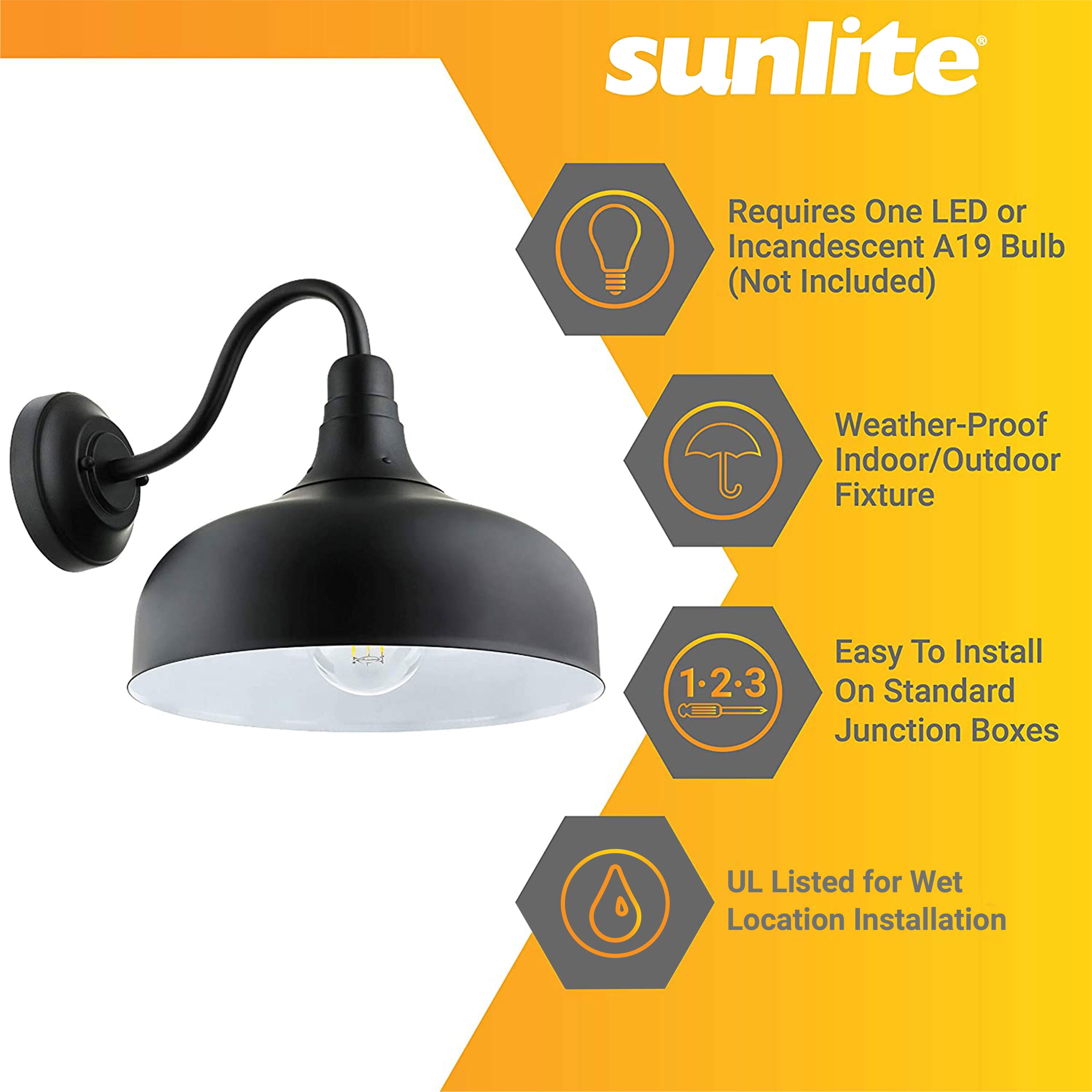 Sunlite LW46067 Outdoor-Wall-Lighting - View #3