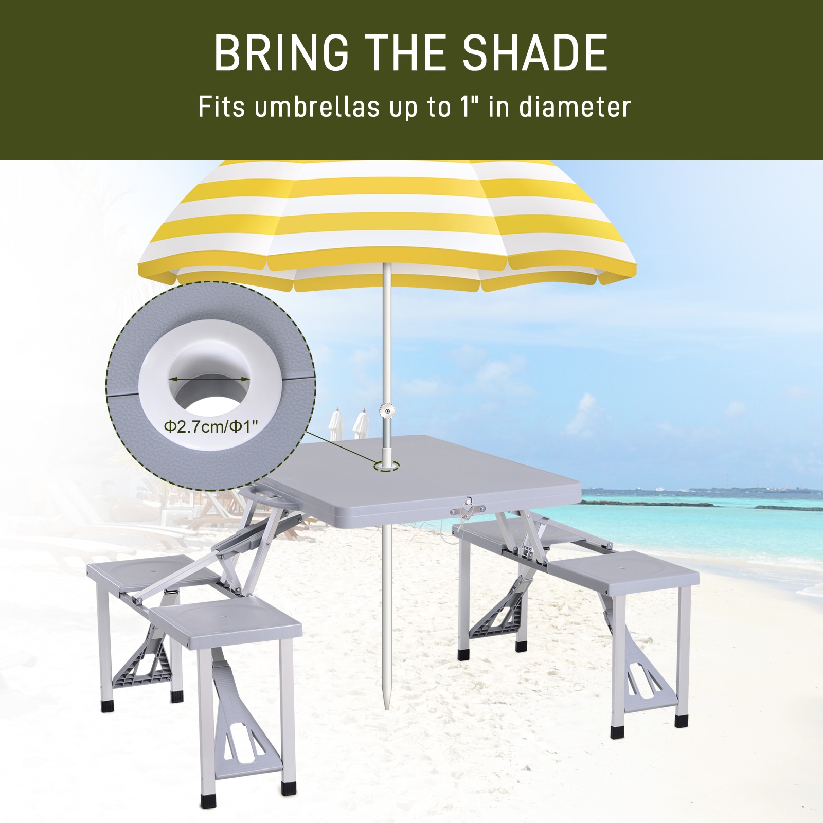 Outsunny 84B-363 Picnic-Tables - View #5