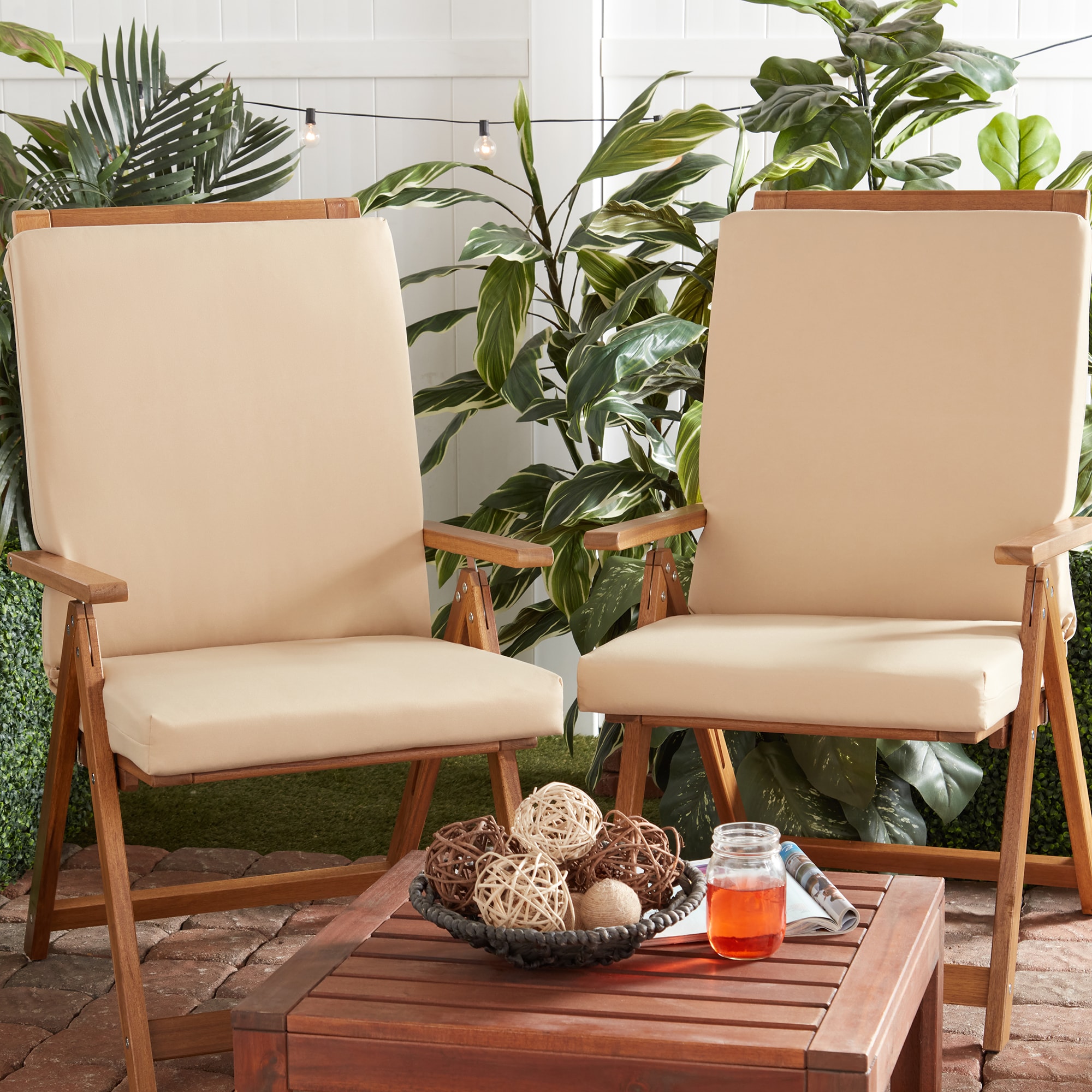 Greendale Home Fashions OP1900-STONE Patio-Furniture-Cushions - View #5