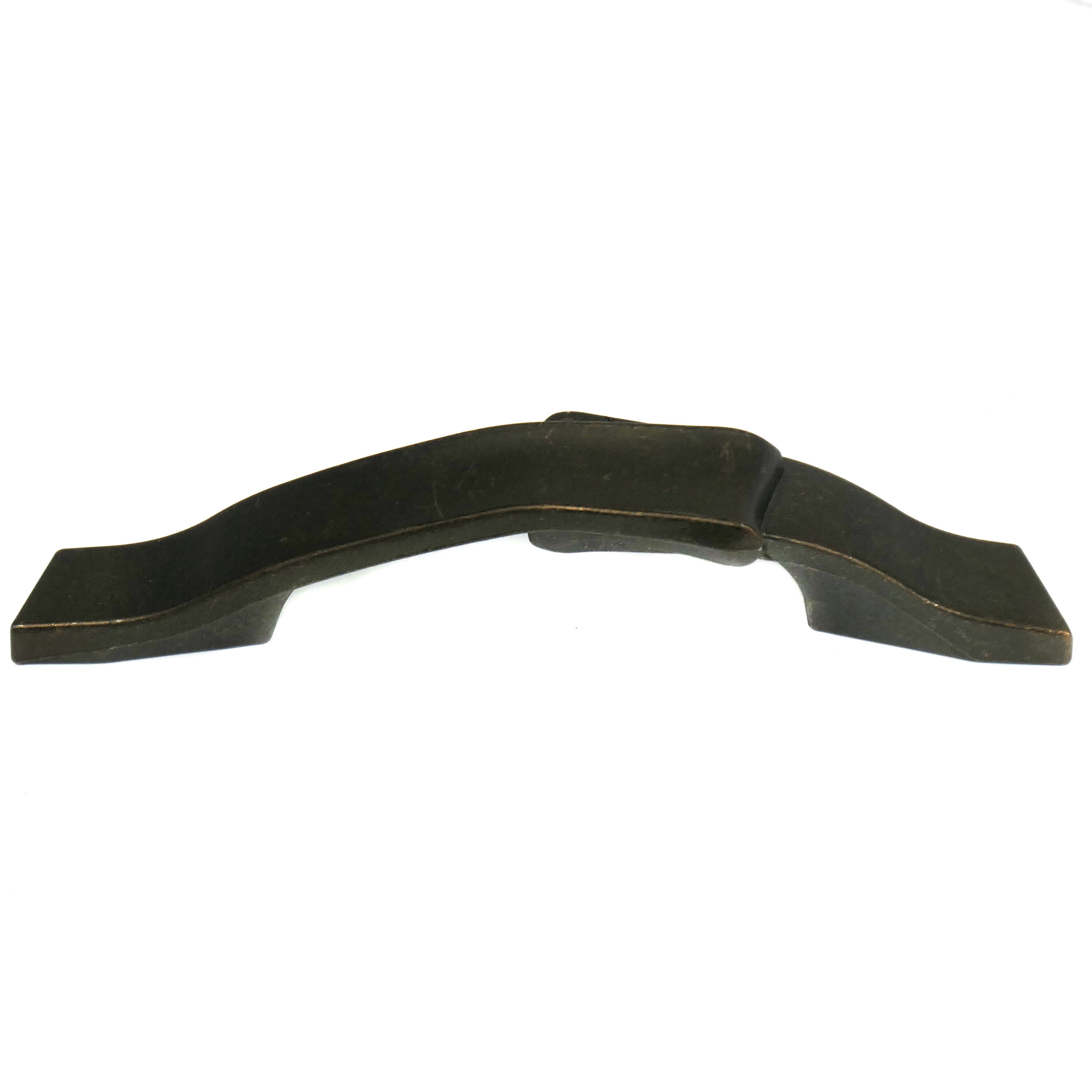 Laurey 38576 Diva 3-in or 4-in , 76mm or 102mm Center to Center Stonewashed Bronze Rectangular Handle Drawer Pulls