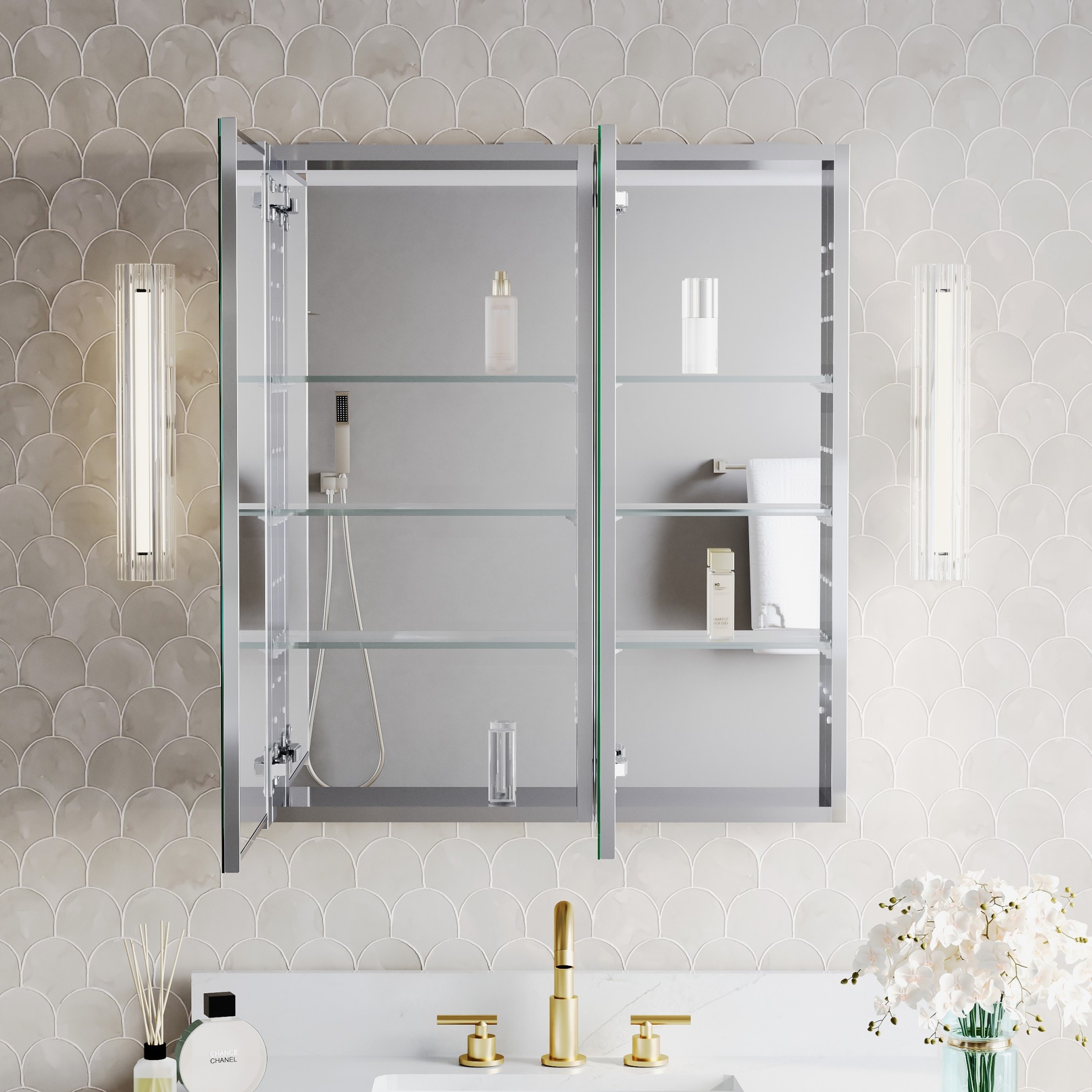 WELLFOR JRA16L12L32 Bathroom-Medicine-Cabinets - View #10