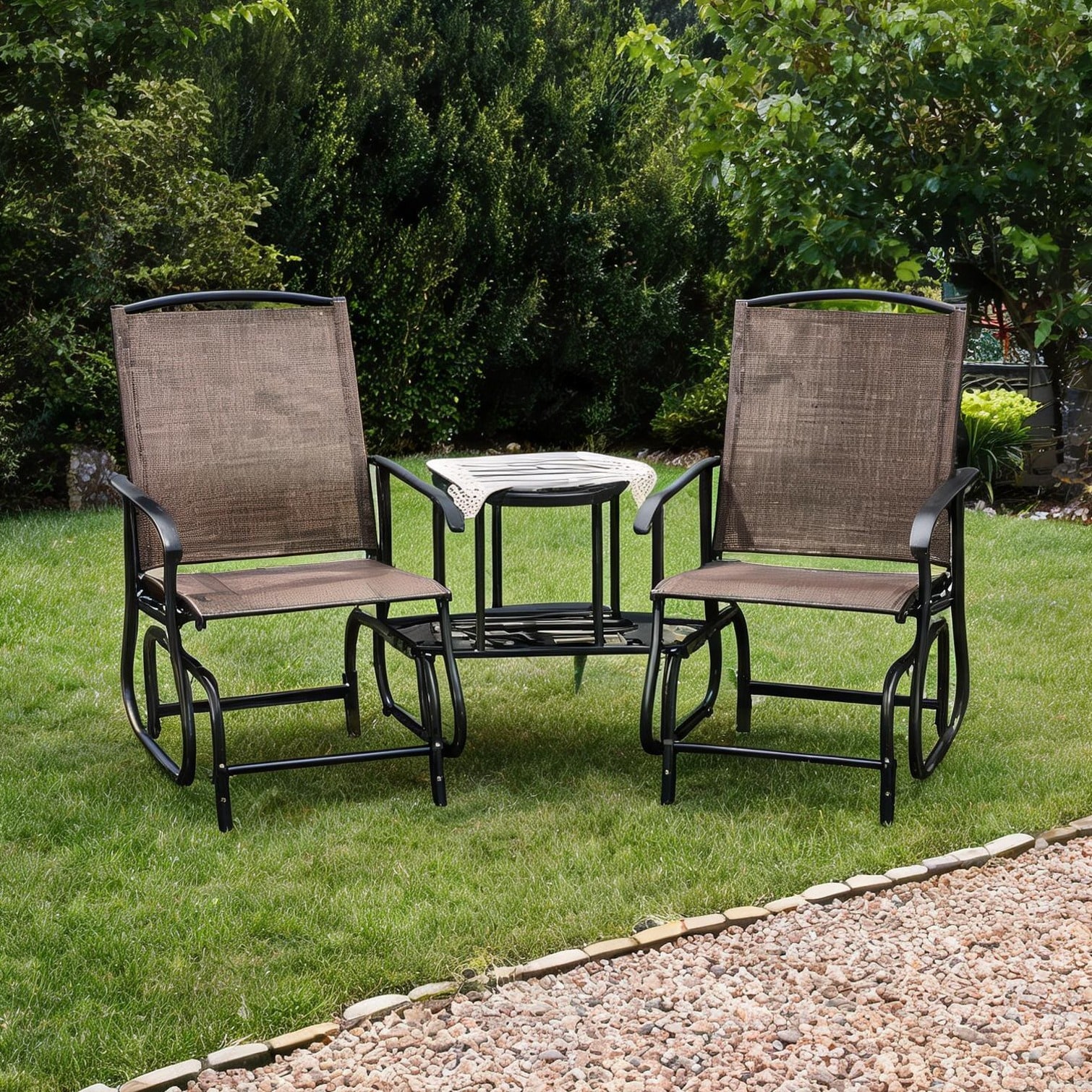 chillscreamni Brown Benche combining Shelving built-in 2-tier table and ...