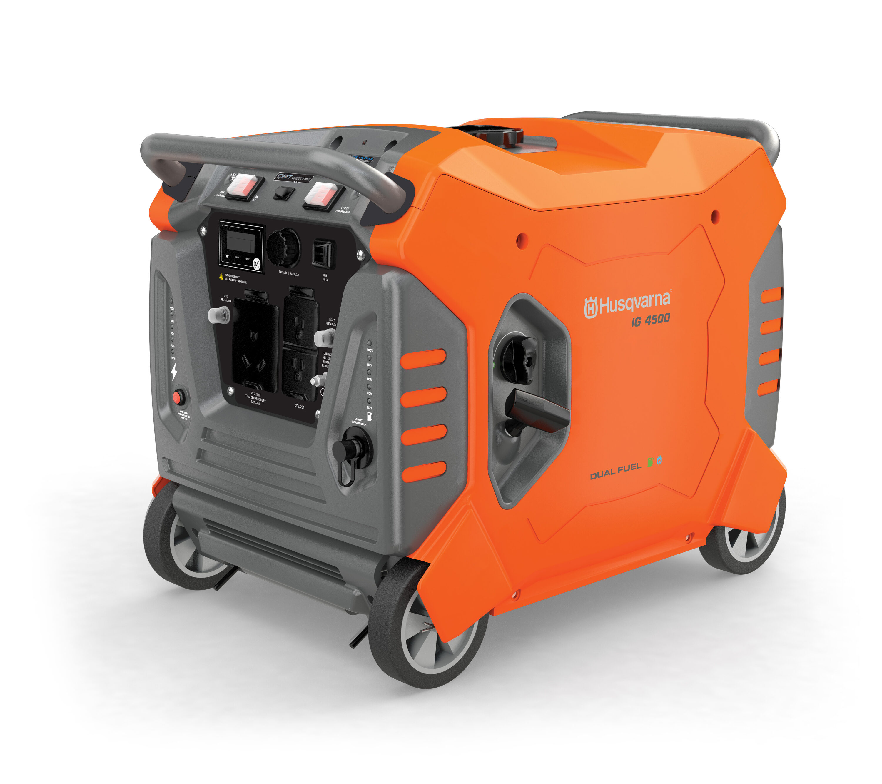 Husqvarna IG 4500 4500 Starting / 3500 Running Watt Gasoline/Liquid propane Dual Fuel Portable Generator #033039