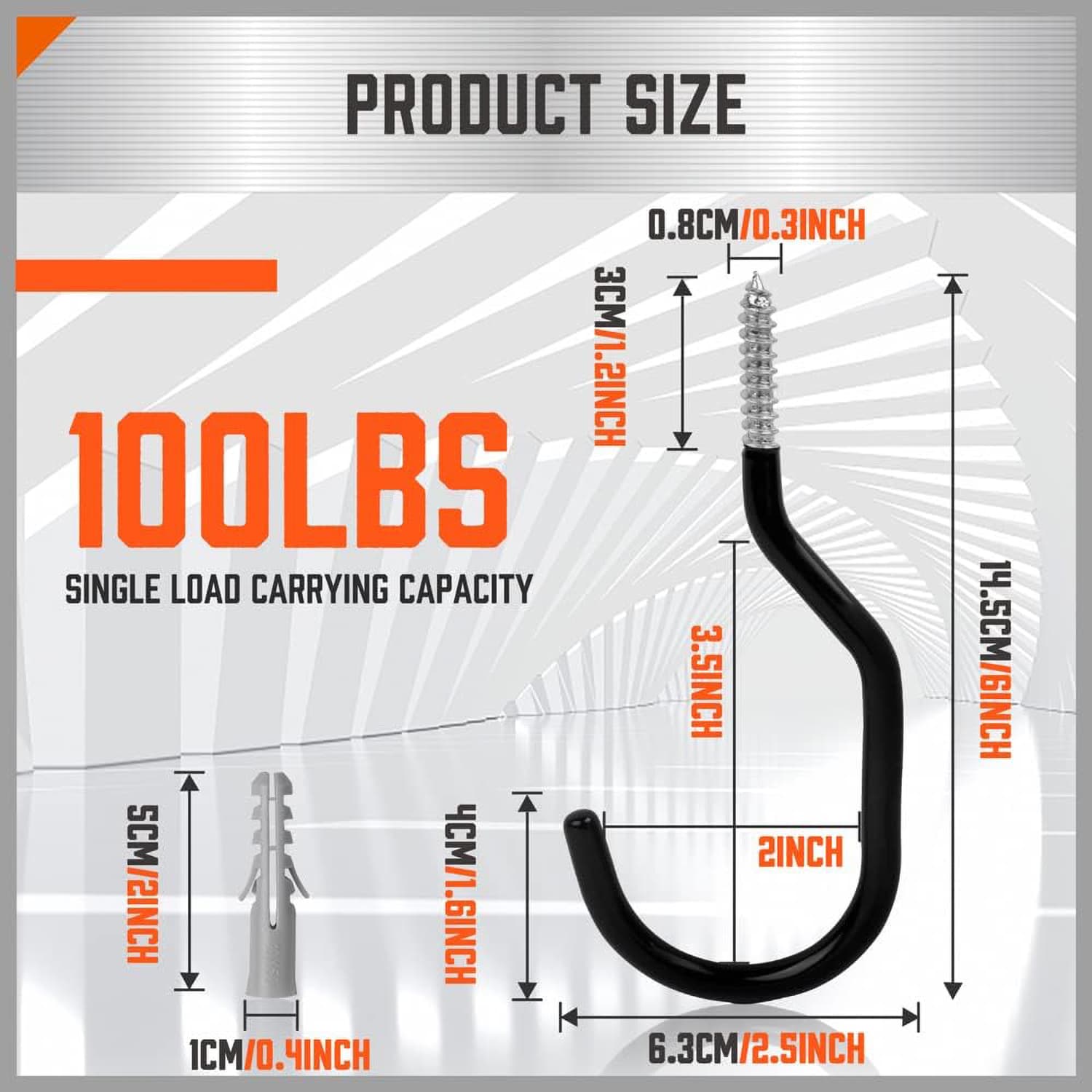 Etokfoks EFT1012A03 Garage-Storage-Hooks - View #2