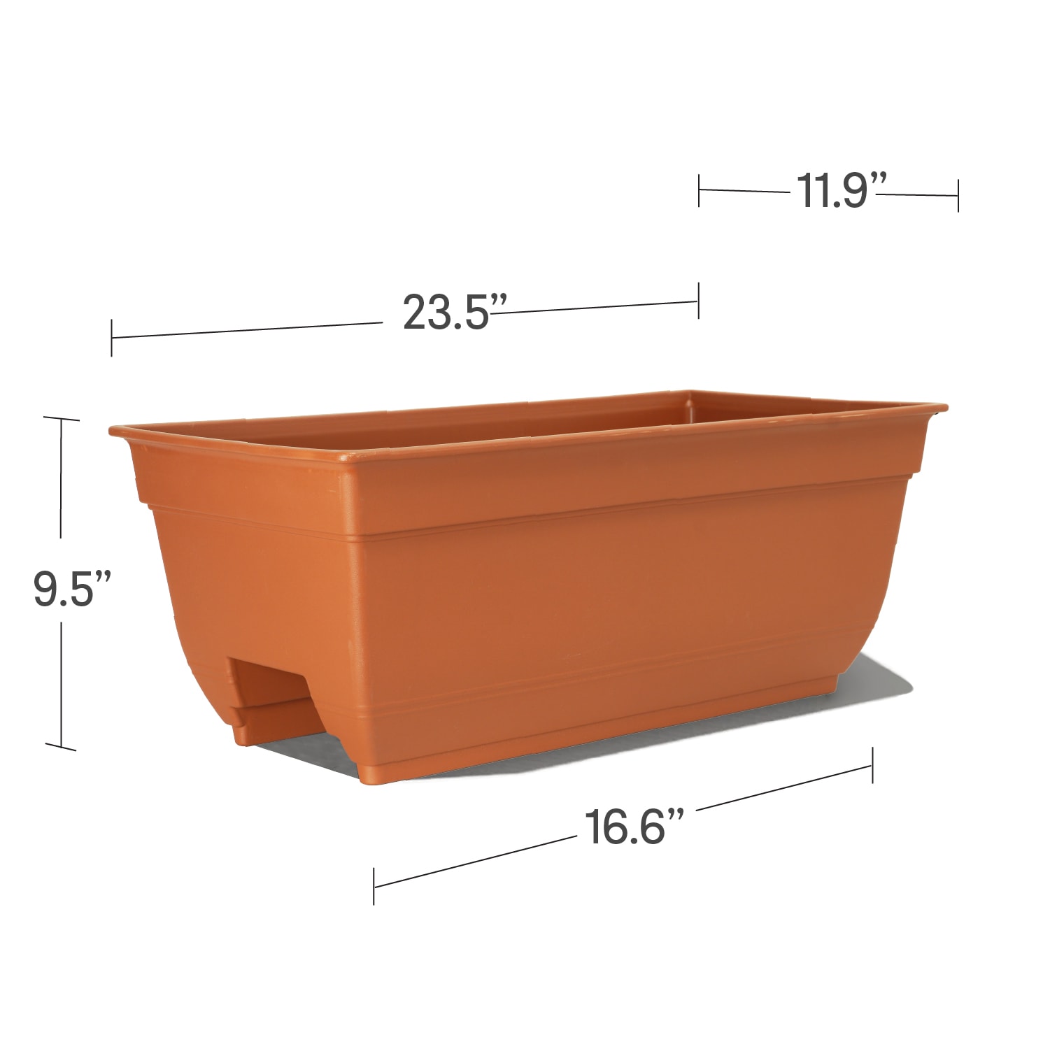 Style Selections WB2132H-CLAY Planter-Window-Box - View #3