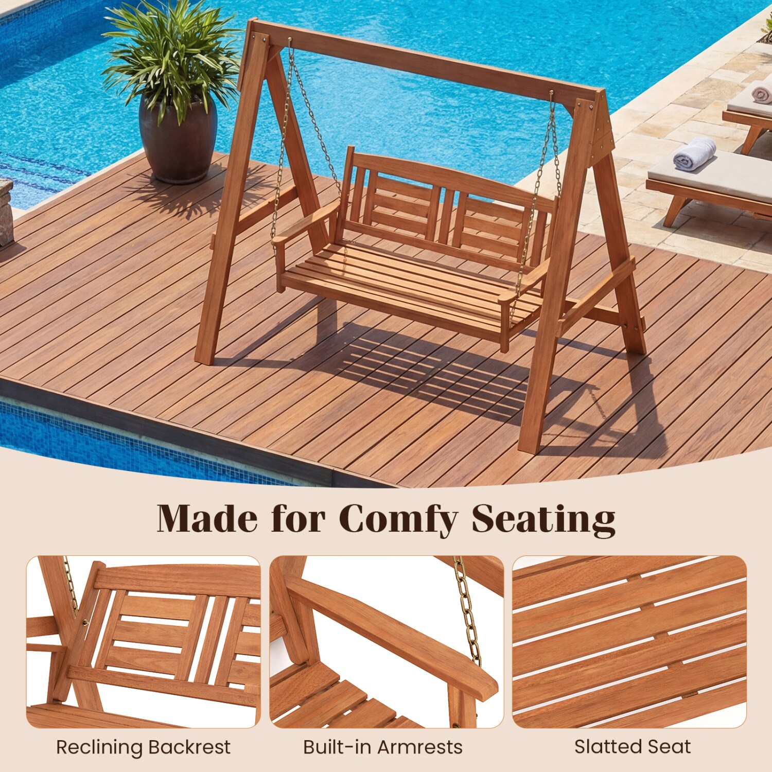 Forclover DASE-135477 Replace-Porch-Swing-Glider-Tops - View #6