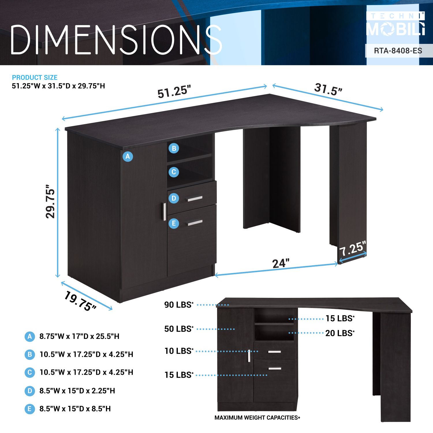 JASMODER RTA-8408-ES desks - View #8