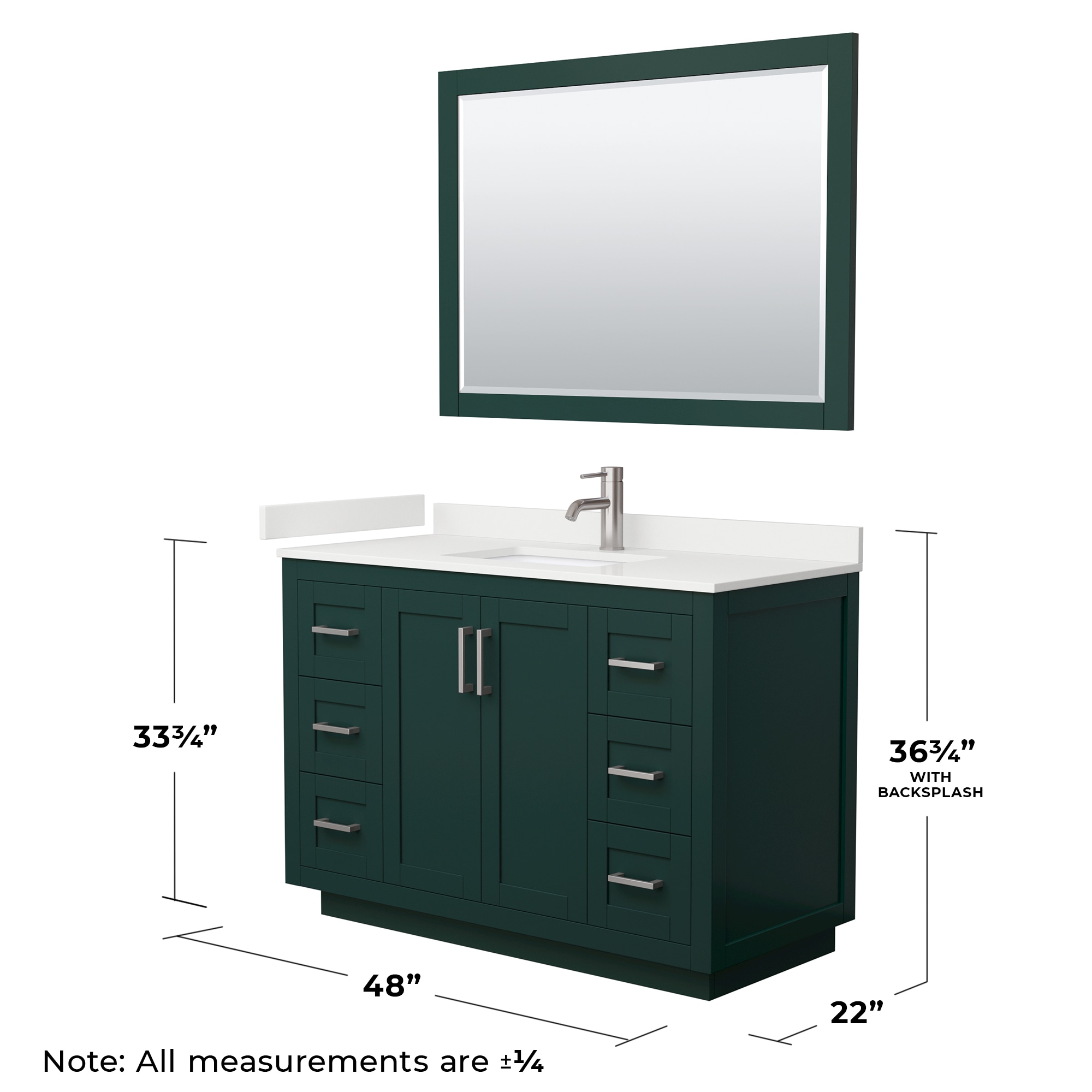 Wyndham Collection WCF292948SGEWQUNSM46 Bath-Vanity-Combo - View #6