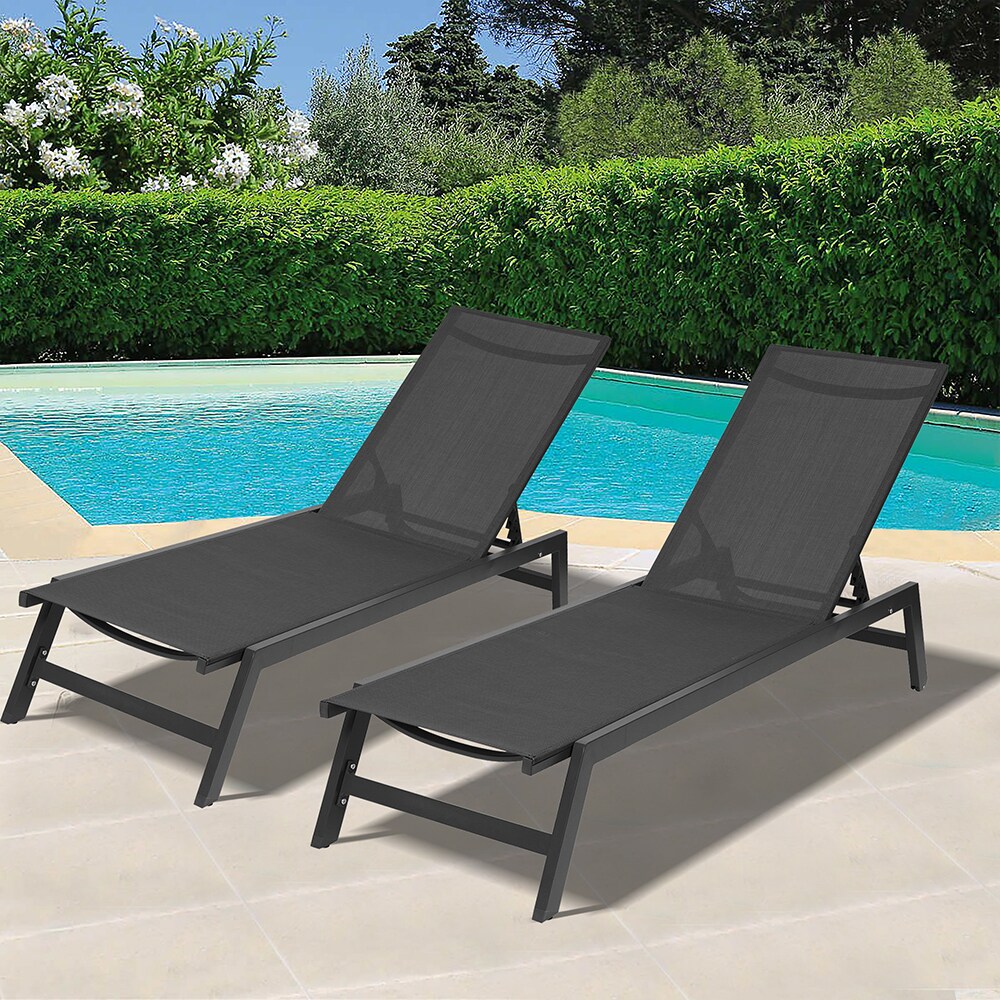 aluminum wicker chaise lounge