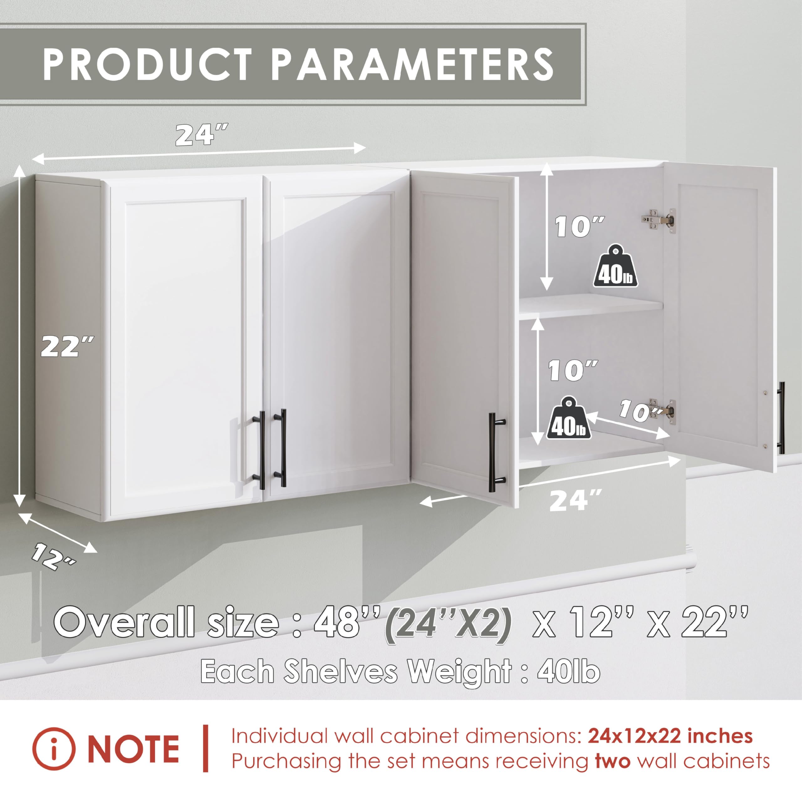 LTMATE LSFNZ23LCGR2427WT Utility-Storage-Cabinets - View #2