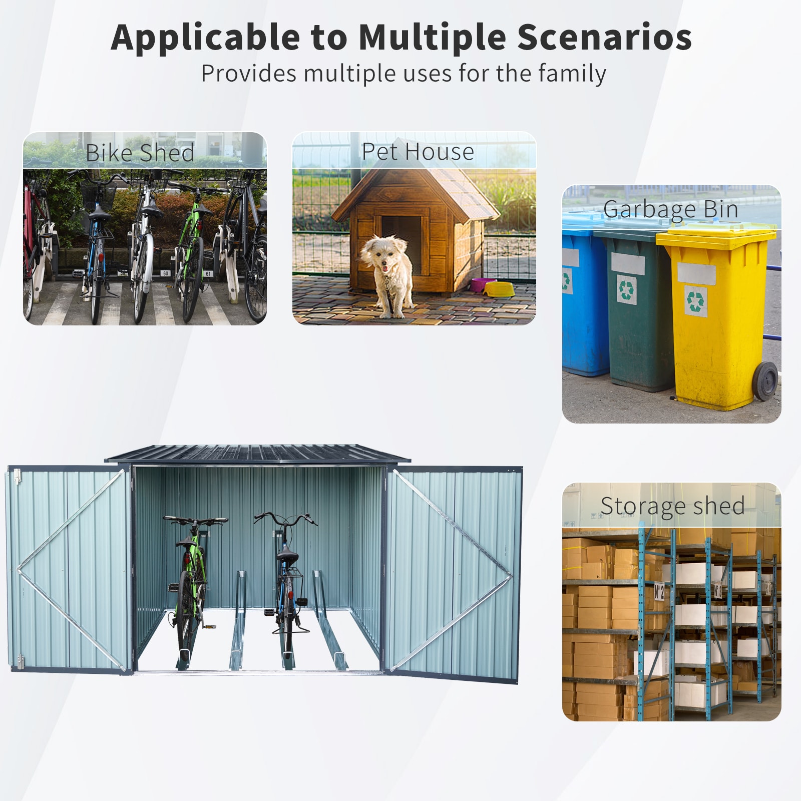Kahomvis WWC-QP211-26 Metal-Storage-Buildings-Sheds - View #8