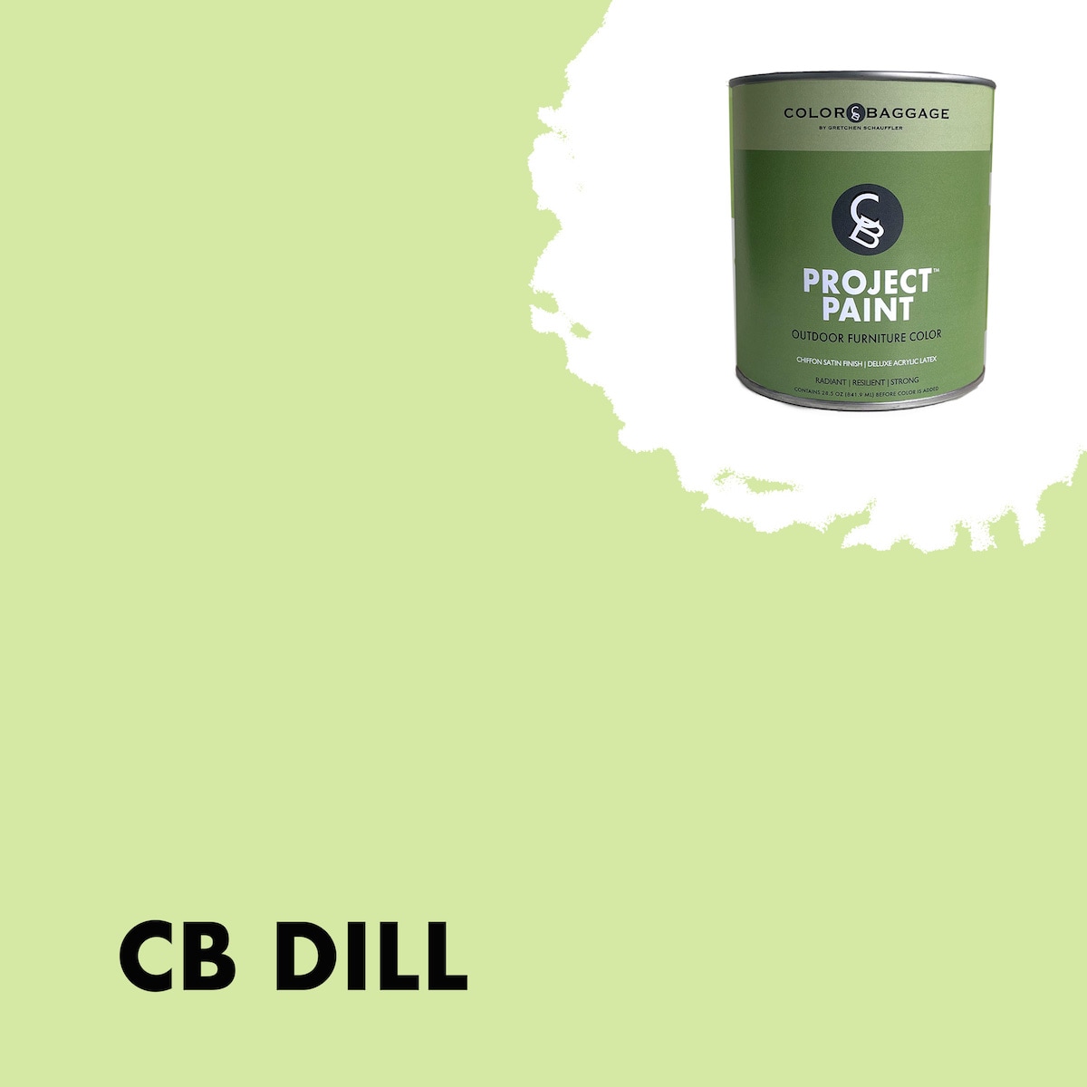 Color Baggage DILL-POF-SAT-G Project Paint Outdoor Satin Dill ( 1-gallon )