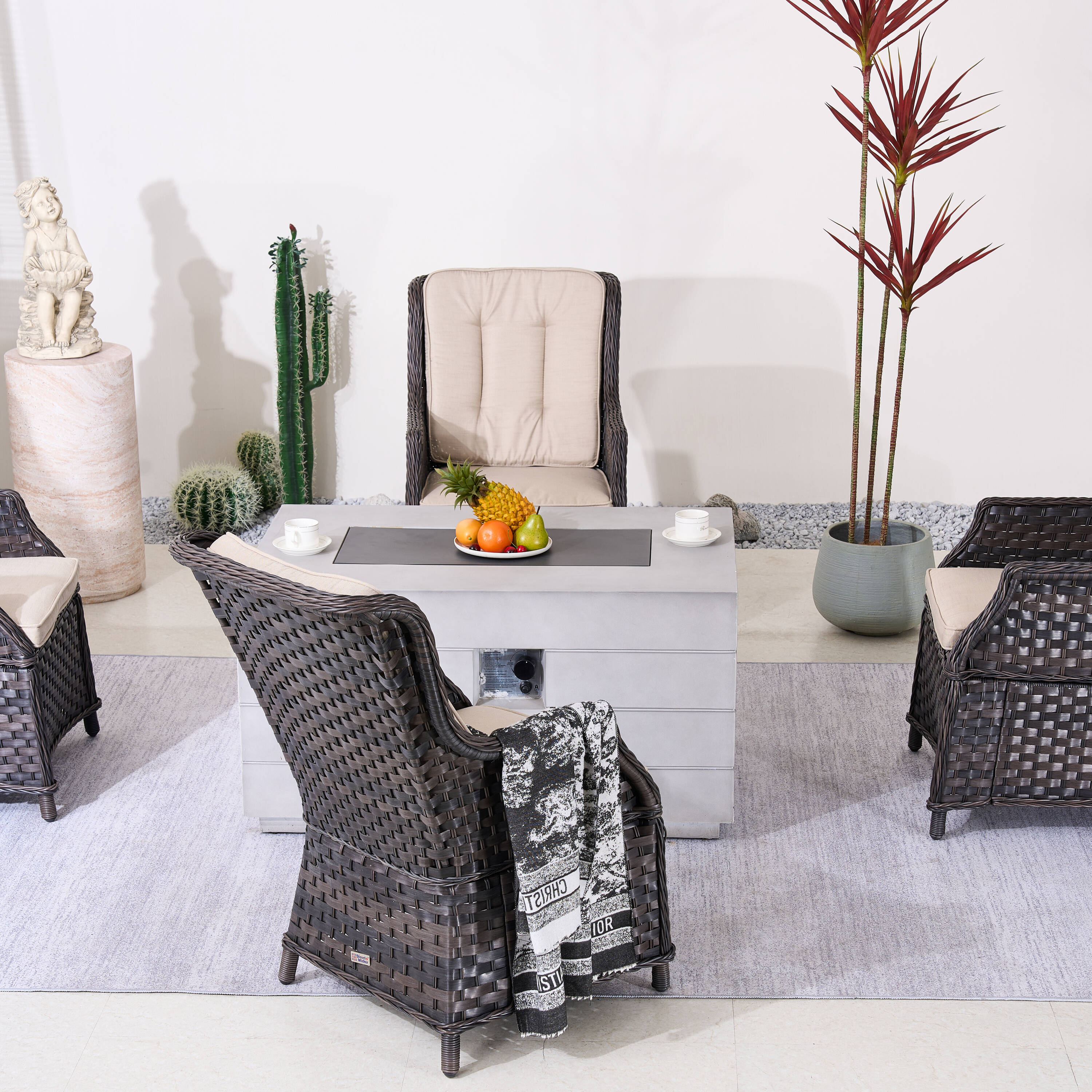 Direct Wicker DWG-4-010B&2150-GR Patio-Conversation-Sets - View #8