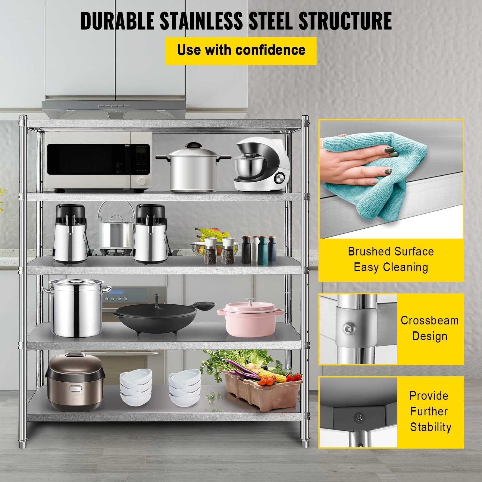 VEVOR SCBXGHJ5C60X00185V0 Free-Standing-Shelving - View #4
