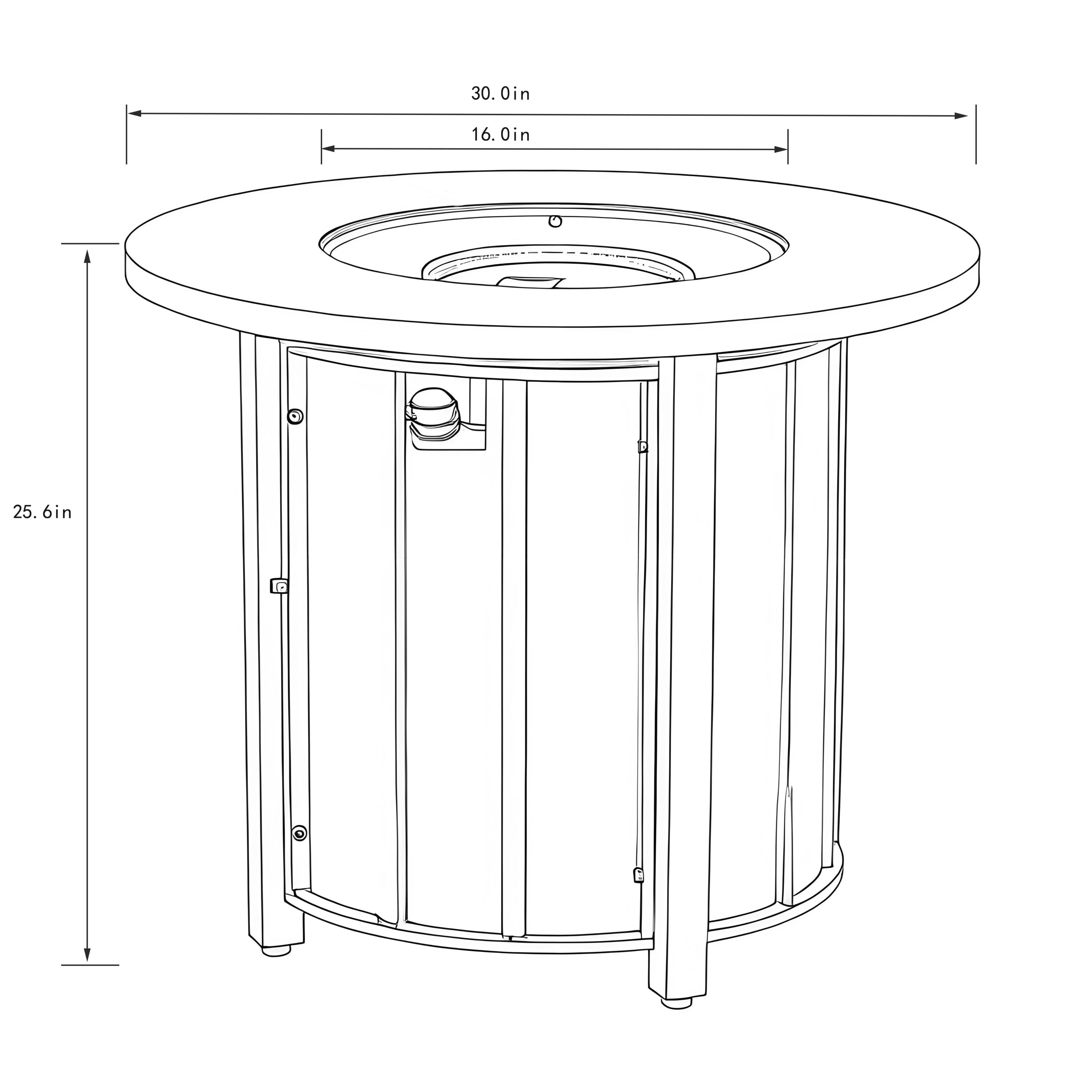 Maincraft D01-PHe18 Outdoor-Gas-Firepits - View #3