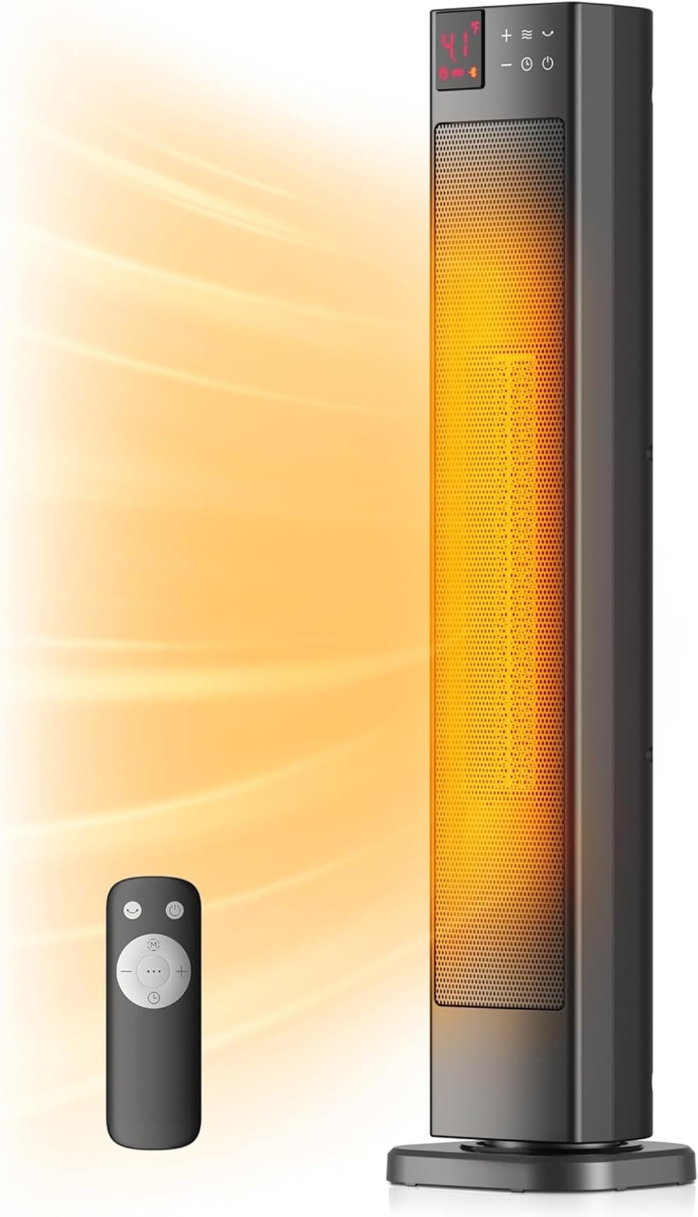PELONIS PHF15RSAPH30 1500 -Watt Ceramic Tower Indoor Electric Space Heater with Thermostat with Remote