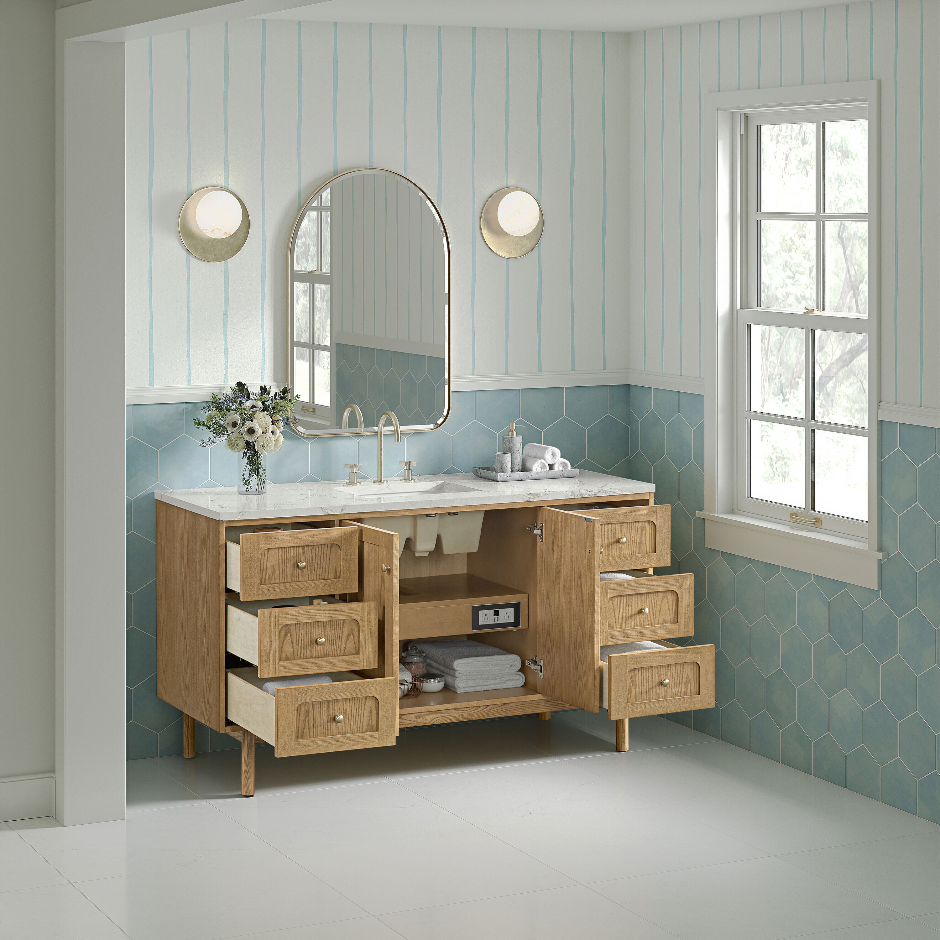 James Martin Vanities 545-V60S-LNO-3VSL Bath-Vanity-Combo - View #7