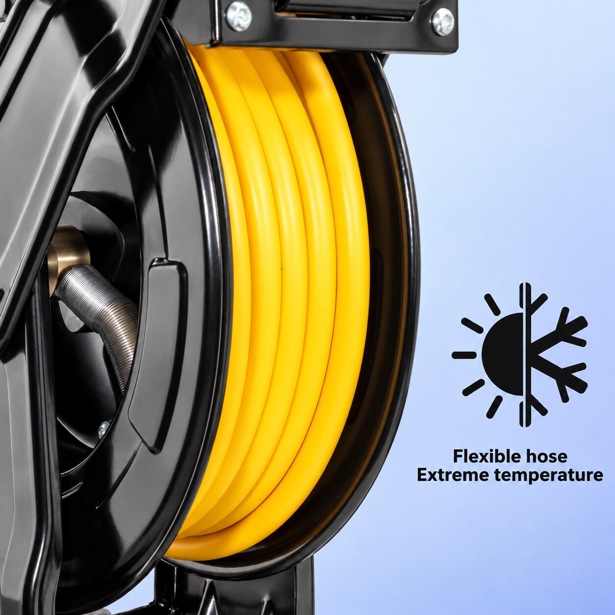 Avid Power Heavy Duty Steel Dual Arm Retractable Air Hose Reel Auto ...