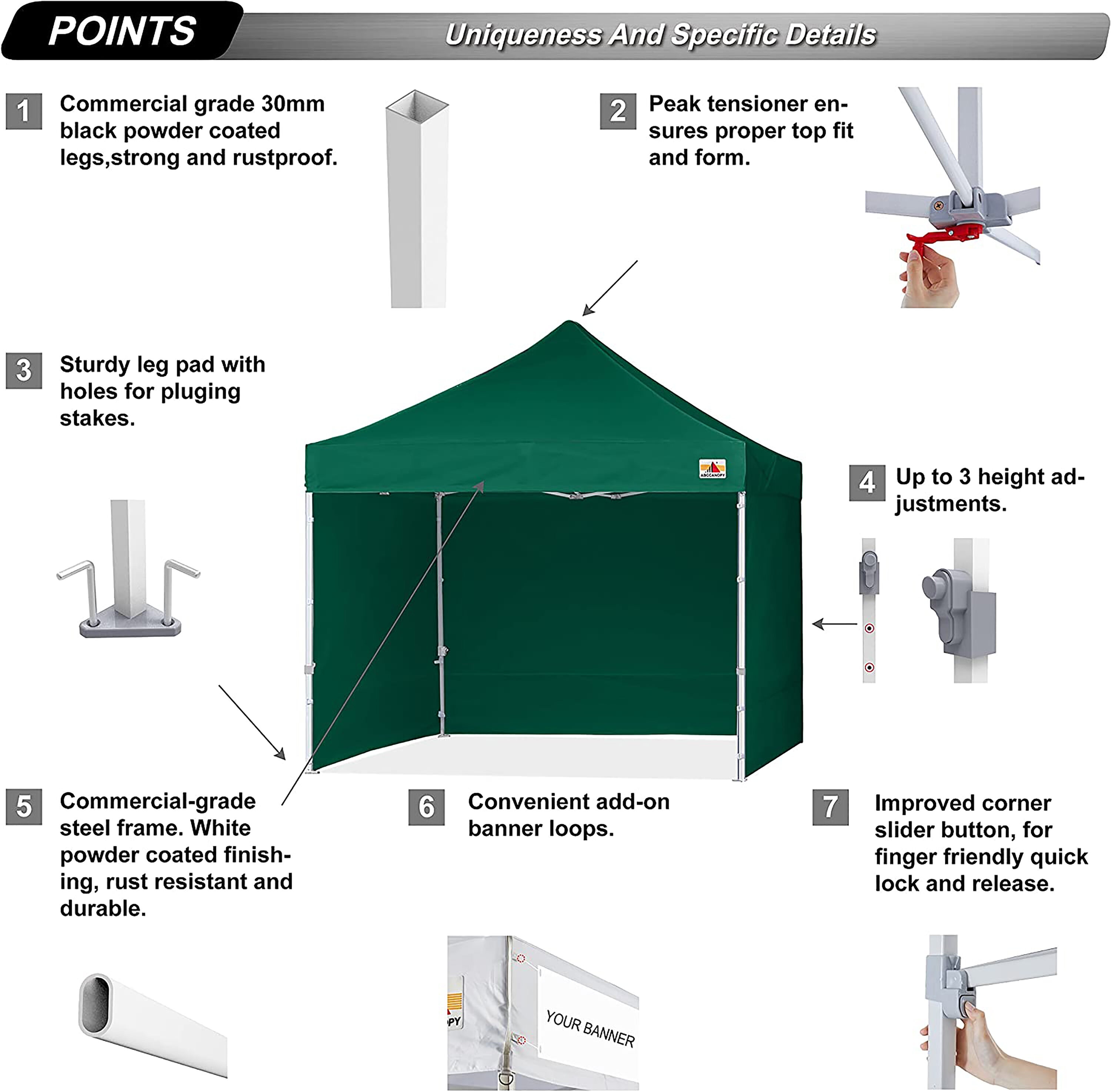 ABCCANOPY 10X10KKPKG-FG Canopies-Sl - View #2