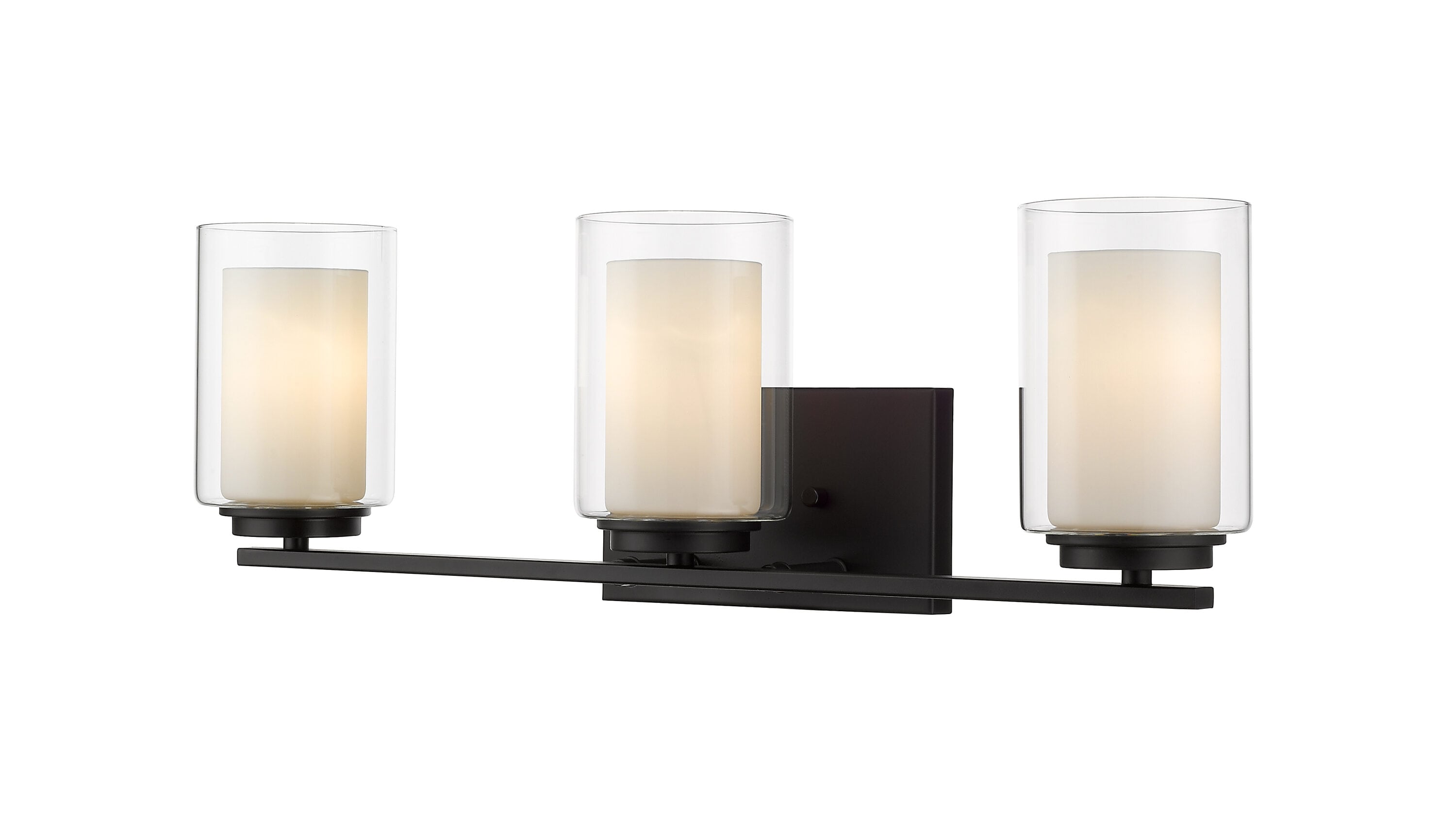 Z-Lite 426-3V-MB Willow 24-in 3 -Light Matte Black Modern/contemporary Vanity light