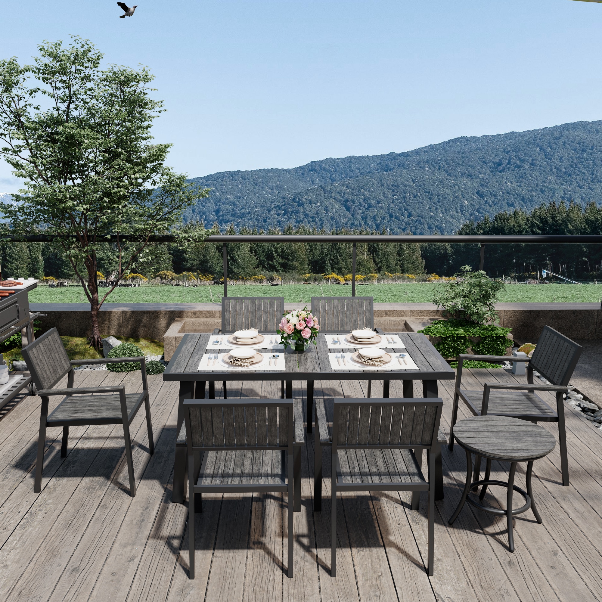 PamaPic TB-CZ-8JT-HG-WL1 Patio-Dining-Sets - View #4