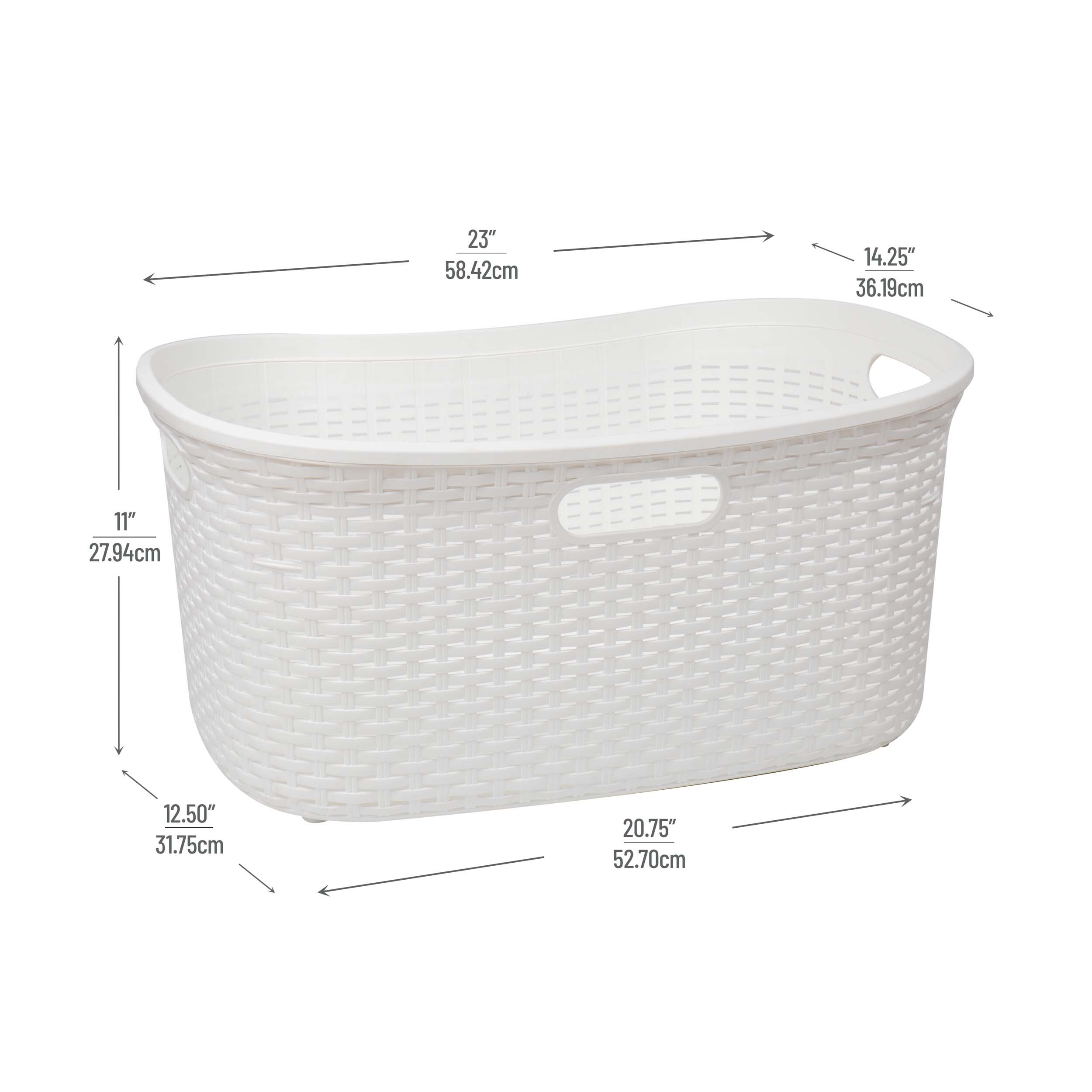 Mind Reader 40LBASK2PK-WHT Hamper-Baskets - View #3
