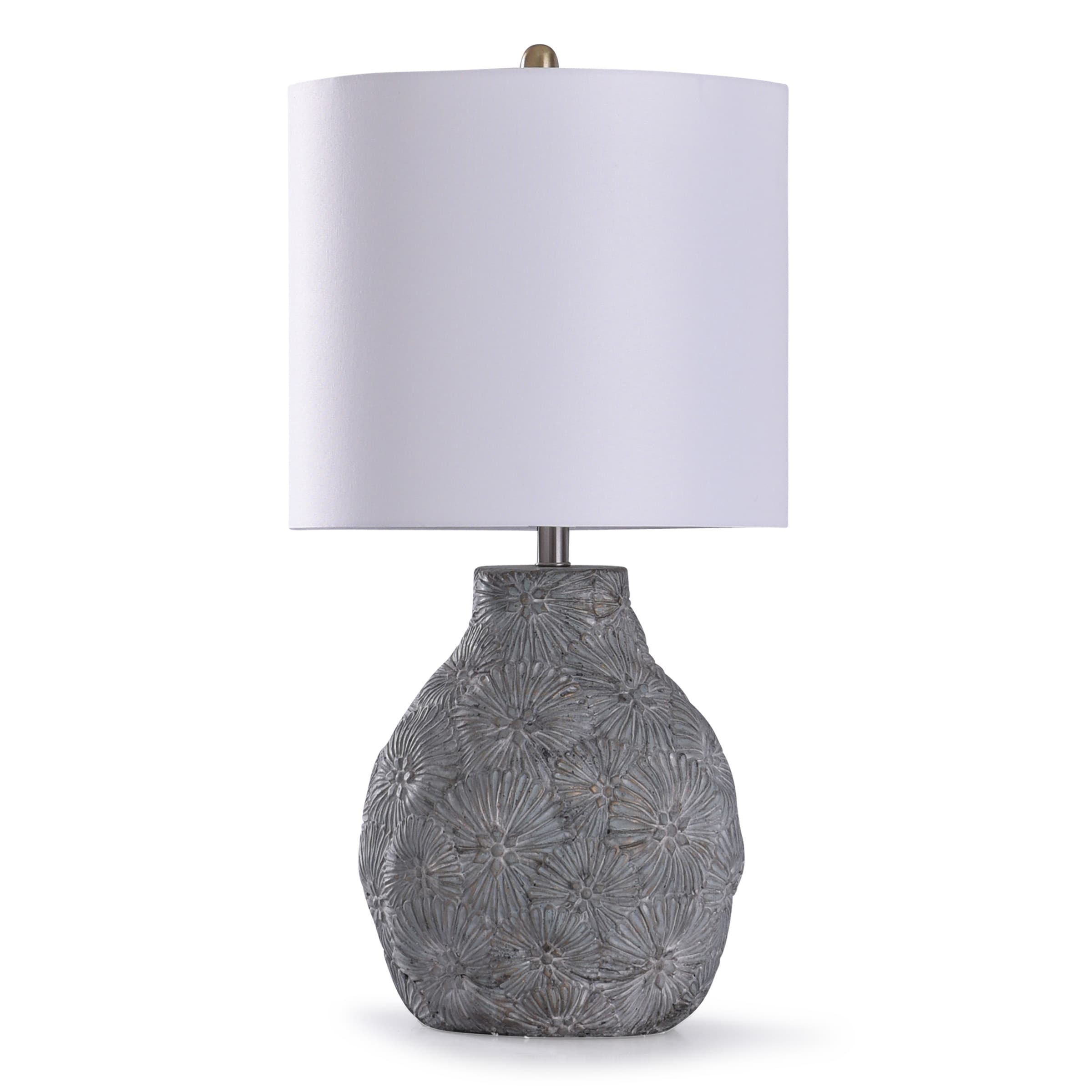 StyleCraft Home Collection L319136DS Cleobury 30-in Blue 3-Way Table Lamp with Linen Shade