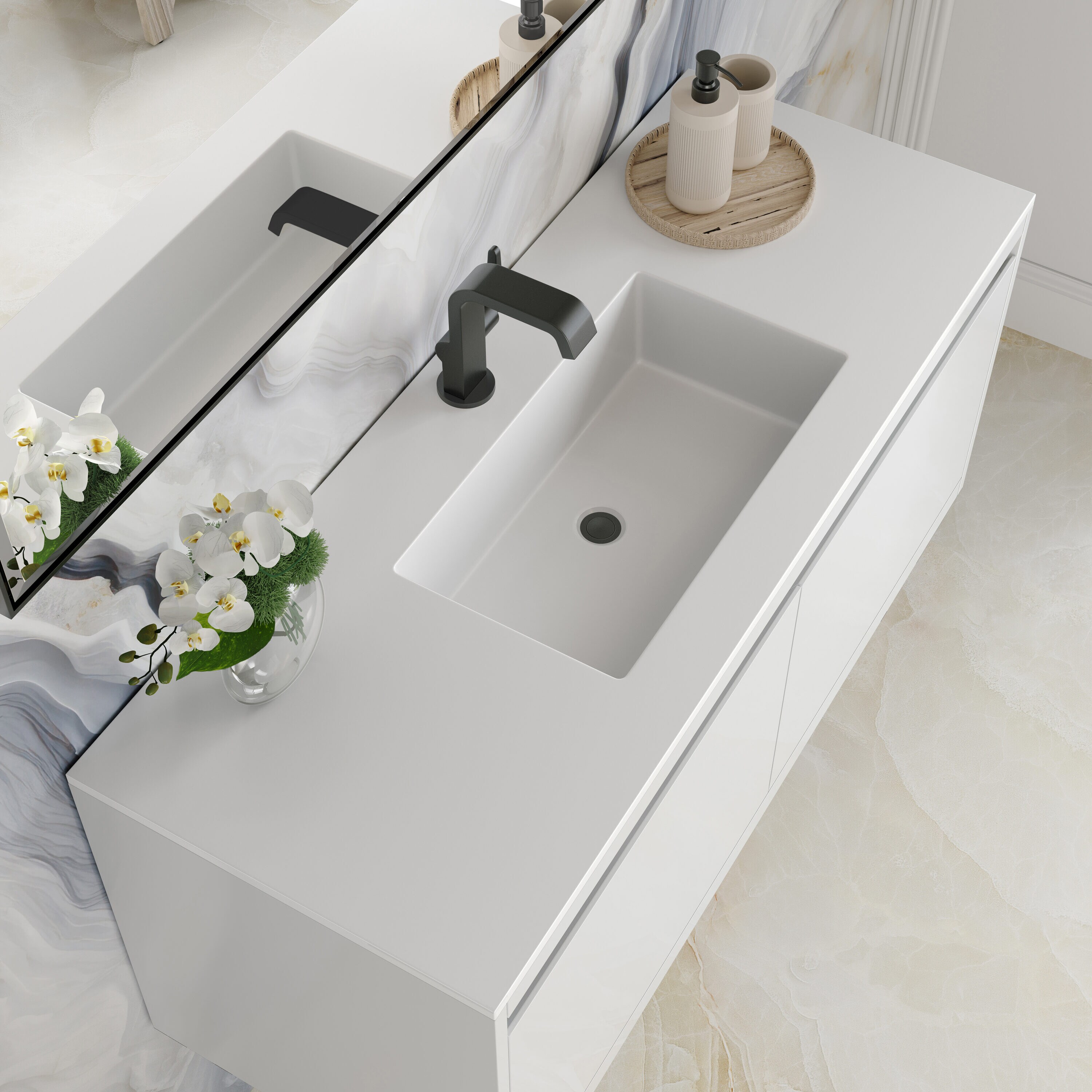 James Martin Vanities 805-V47.3-GW-MB-GW Bath-Vanity-Combo - View #7