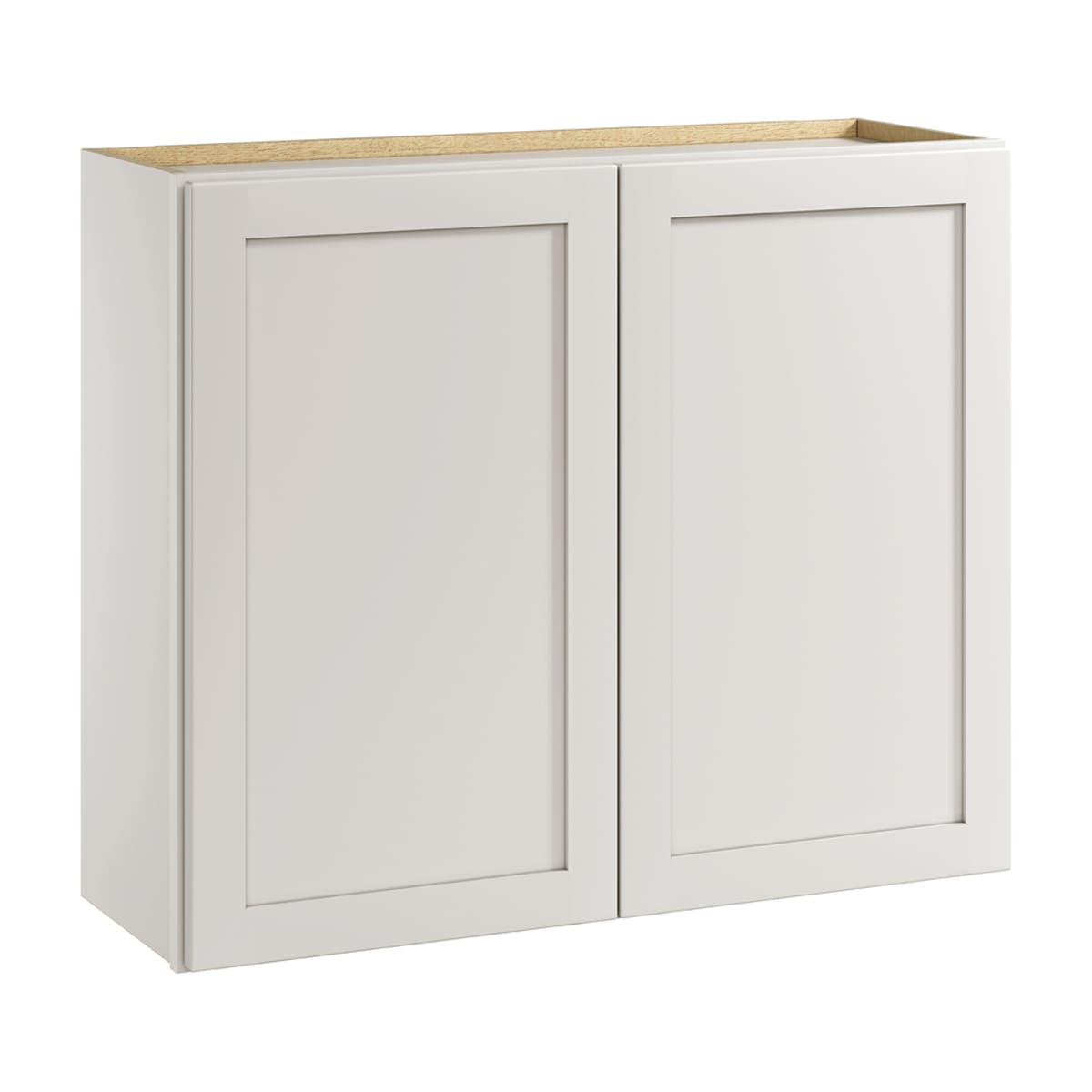 Whalen CLICK-IT LWSCLICK-32G Windsor Lane 36-in W x 30-in H x 12-in D Light Gray Birch Wall Ready to assemble Plywood Cabinet (Raised Panel Shaker)