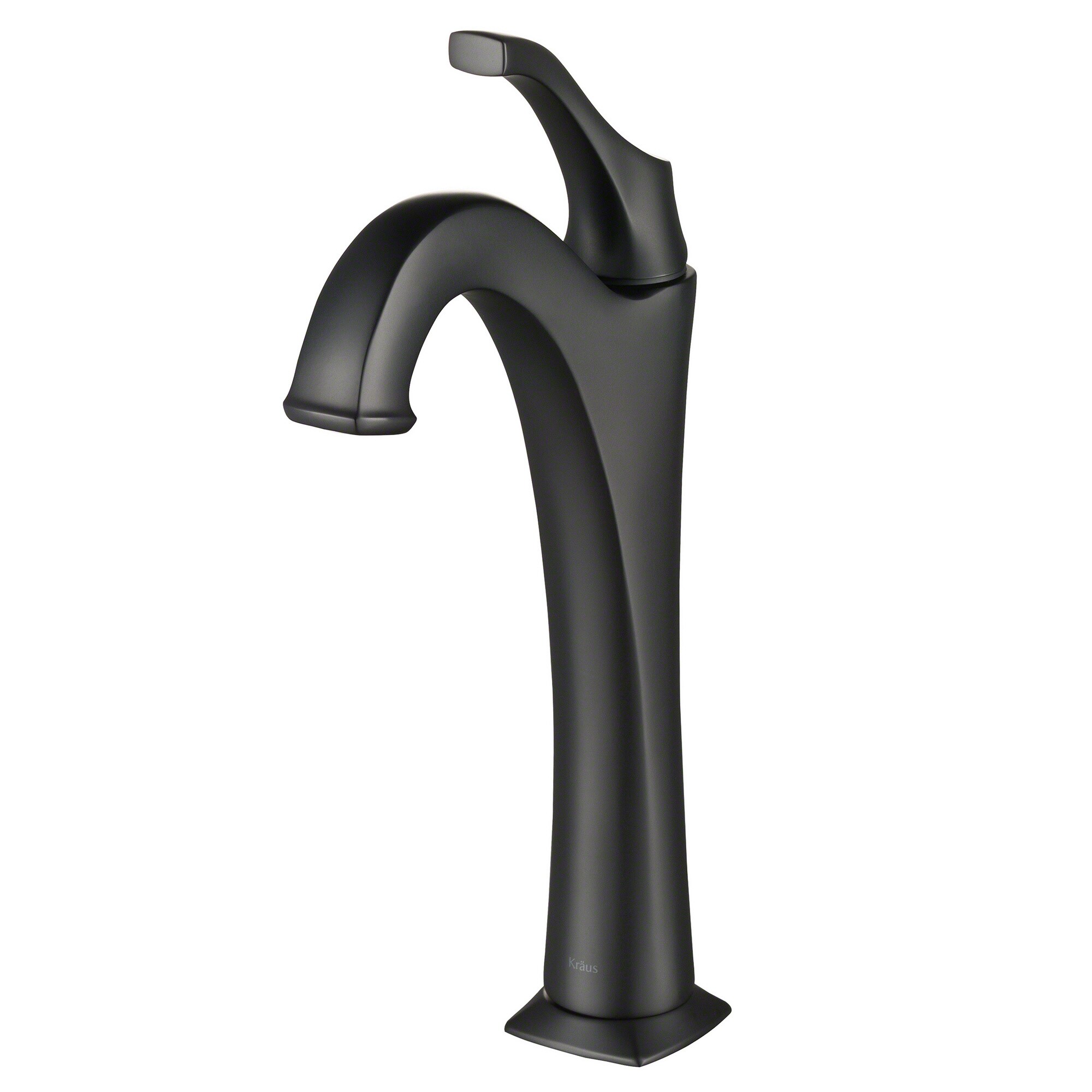 Eco-Friendly Contemporary Arlo Vessel Faucet in Matte Black