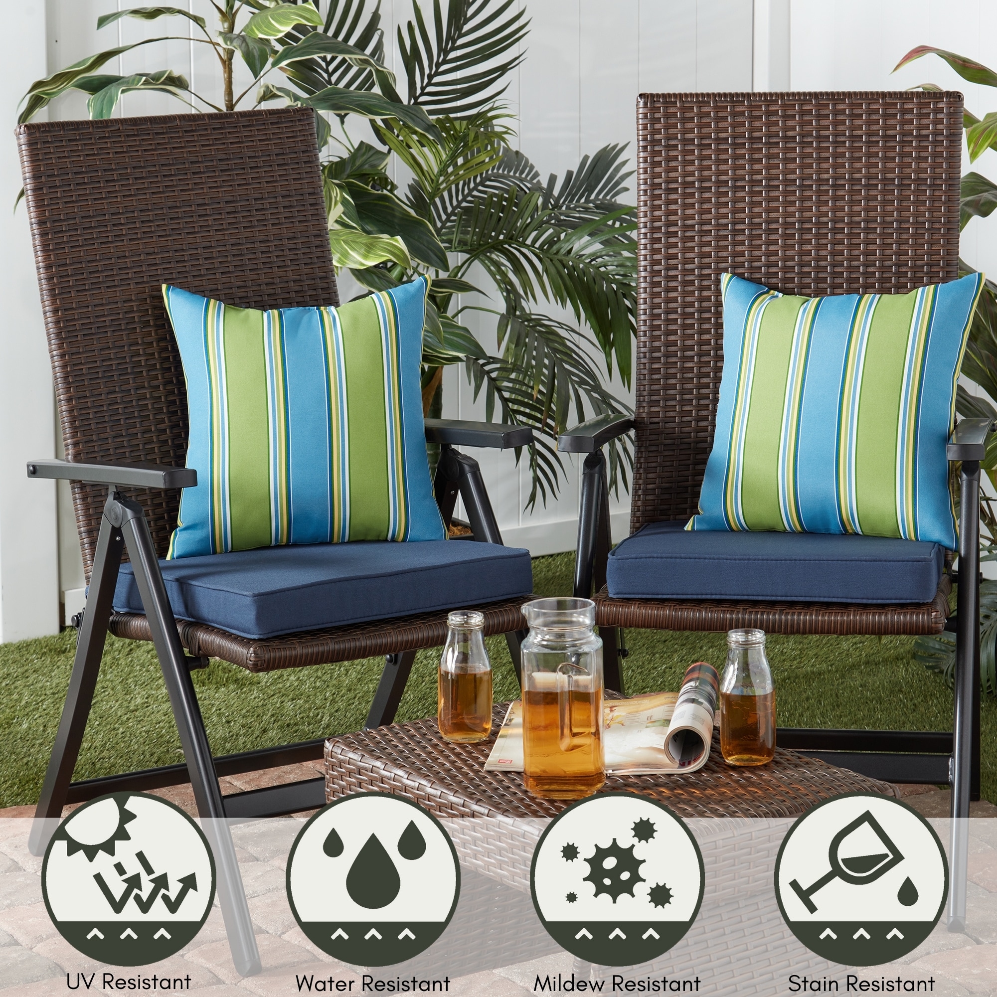 Greendale Home Fashions OC4803S2-CAYMAN Outdoor-Accent-Pillows - View #3