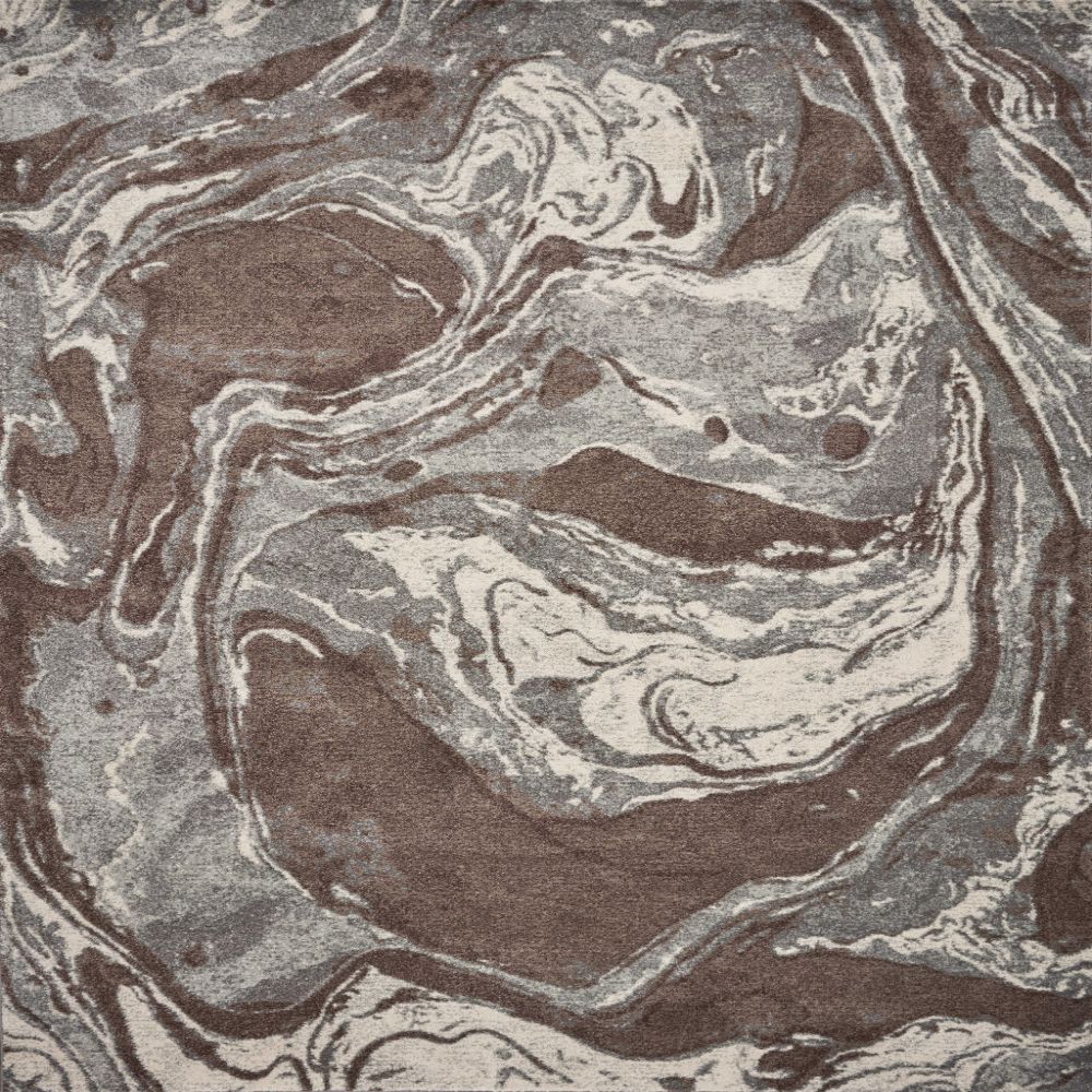 HomeRoots 352513 Bernadette 5 X 8 (ft) Rag Mocha Indoor Geode Area Rug