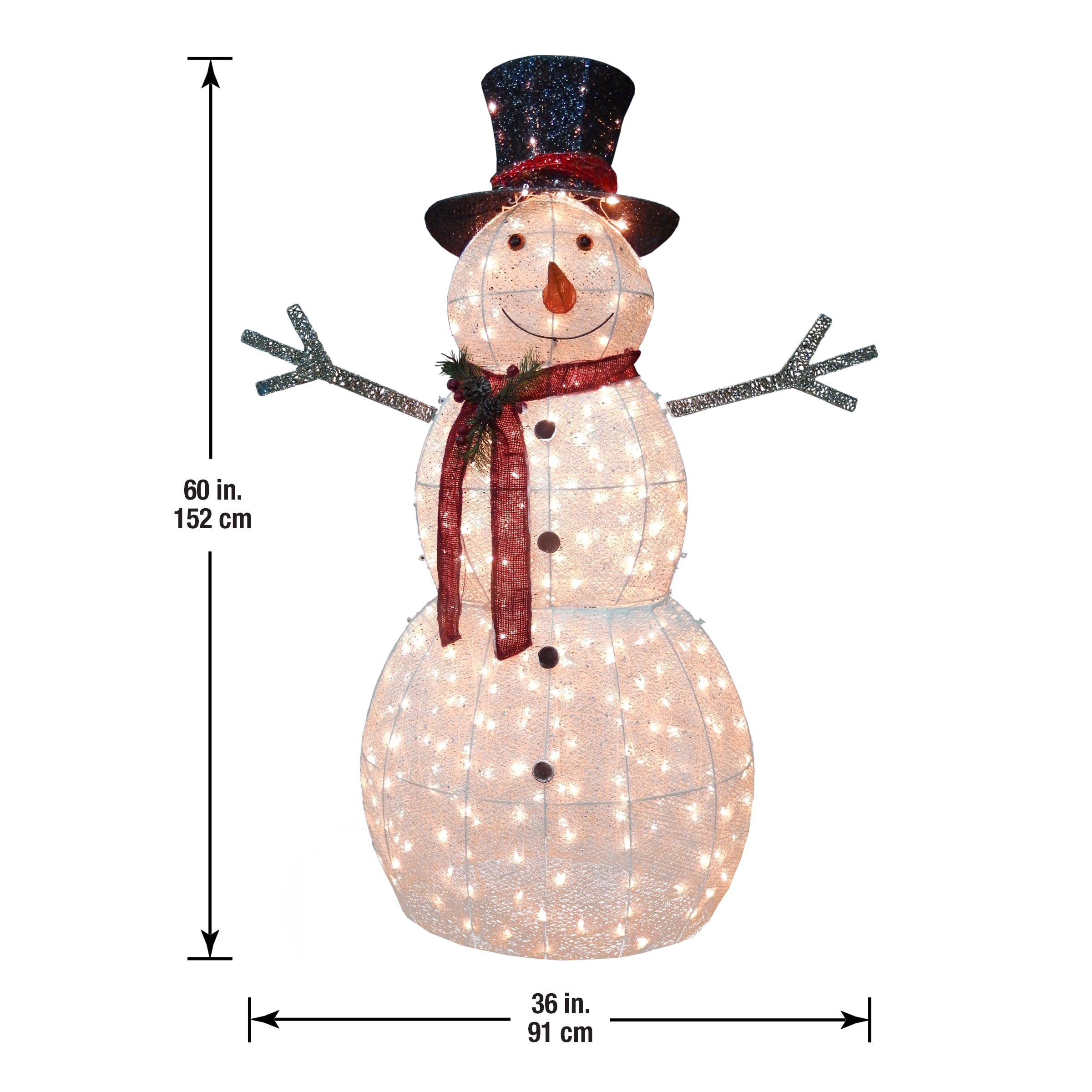 8 in Lighted Holiday Snowman Décor – National Tree Company