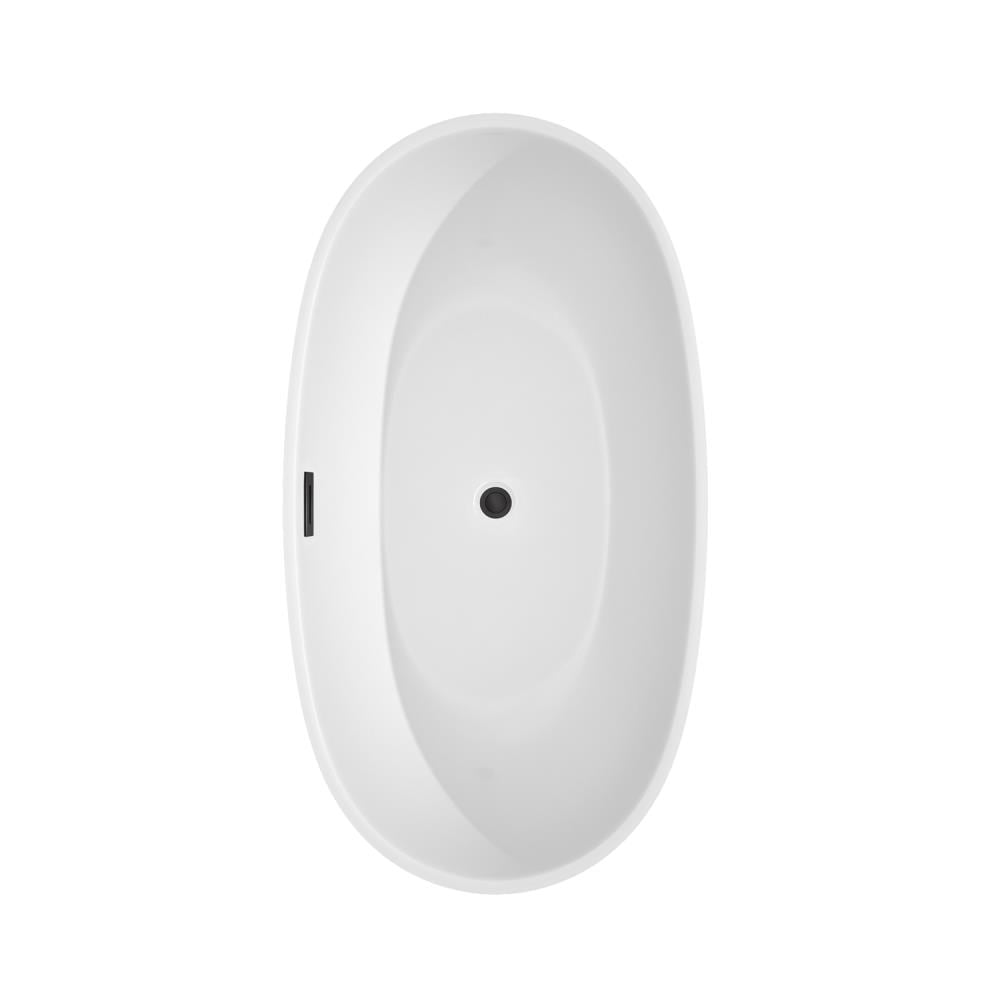 Juno 59'' White Freestanding Acrylic Soaking Bathtub