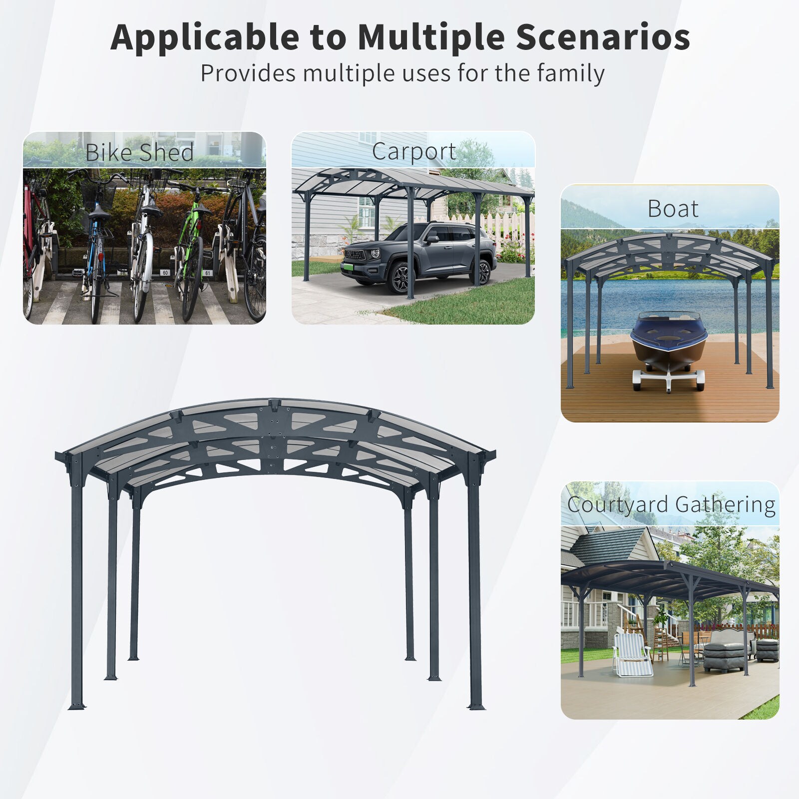 Wooakway FXLS0607-604A91 Carport-Covers - View #6