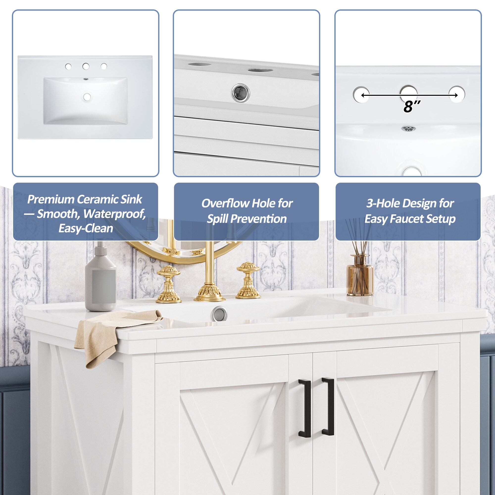 Tatayosi XH-99363K Bath-Vanity-Combo - View #7