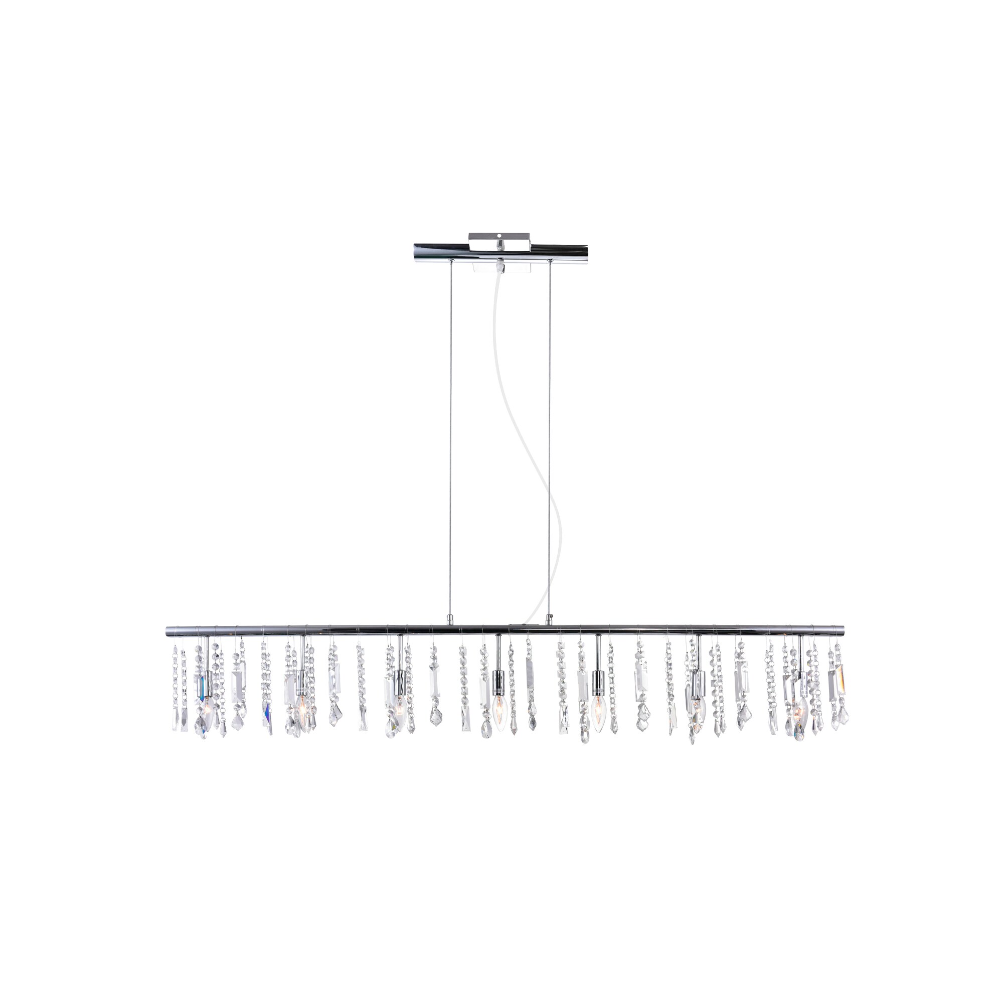 CWI Lighting 5549P54C Janine 7 -Light Chrome Traditional Crystal For Use in Bathrooms, Bedrooms, Dining Rooms, Foyers, Kitchens, Living Rooms Chandelier