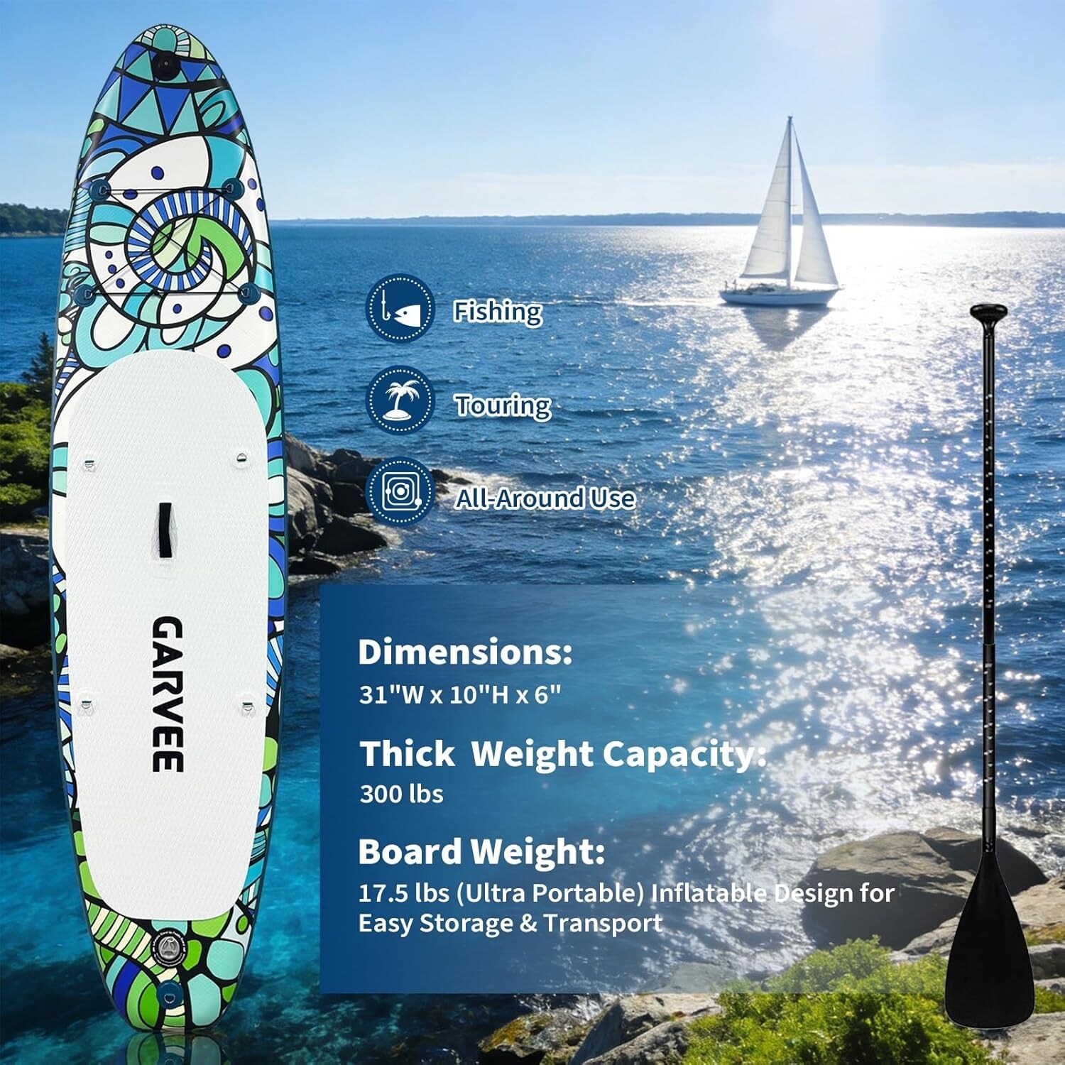 Garvee HQ-5-S3-3MPS-6PLL Stand-Up-Paddle-Boards - View #4