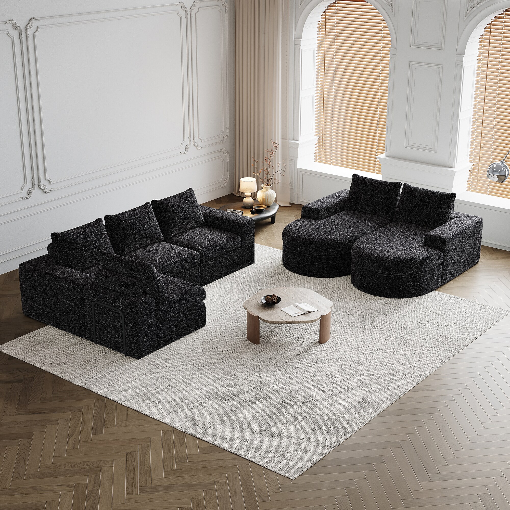 SINOFURN SYA020372BG Sofas-Loveseats - View #2