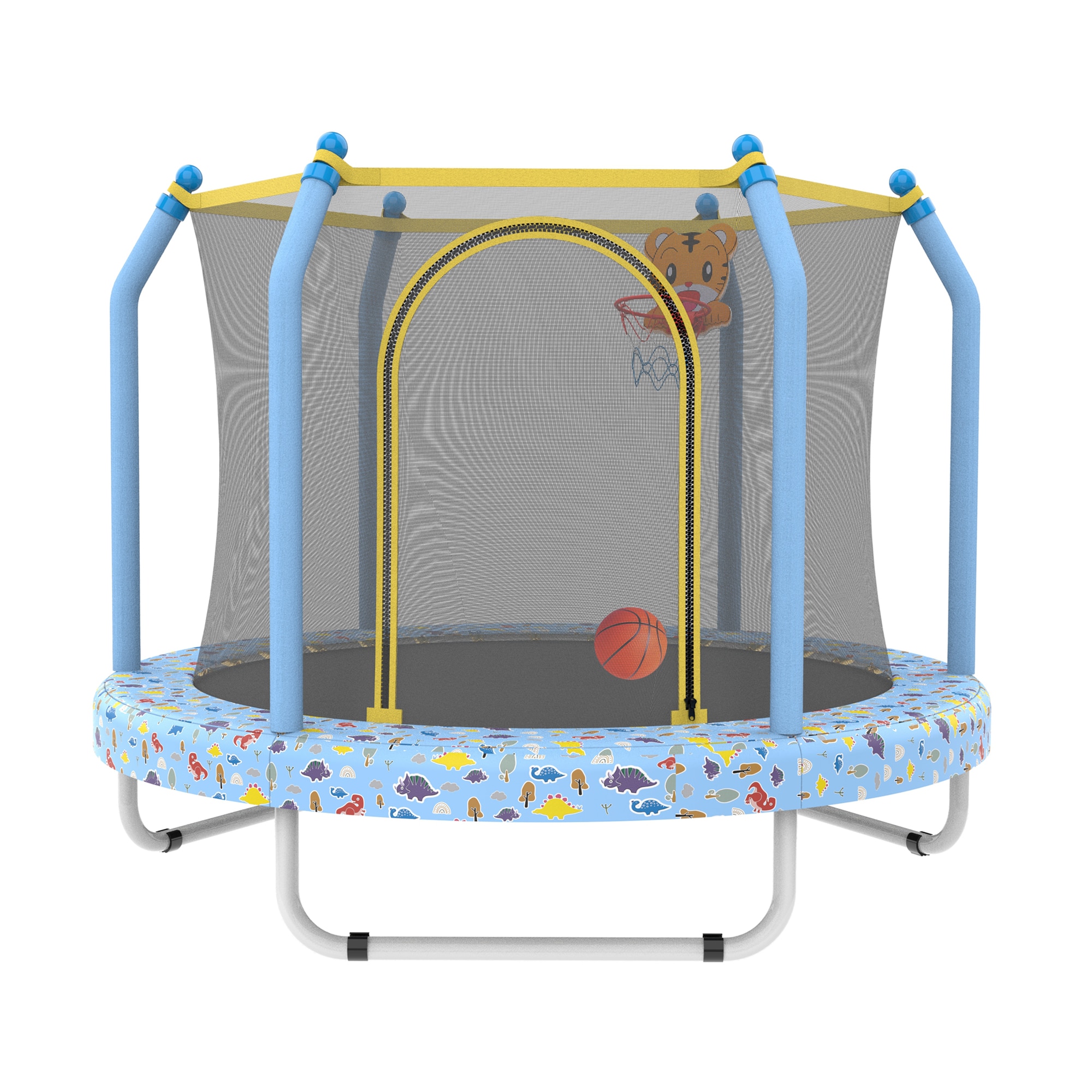 Lycvki 1056 Trampolines 4.5-ft Round Kids in Blue