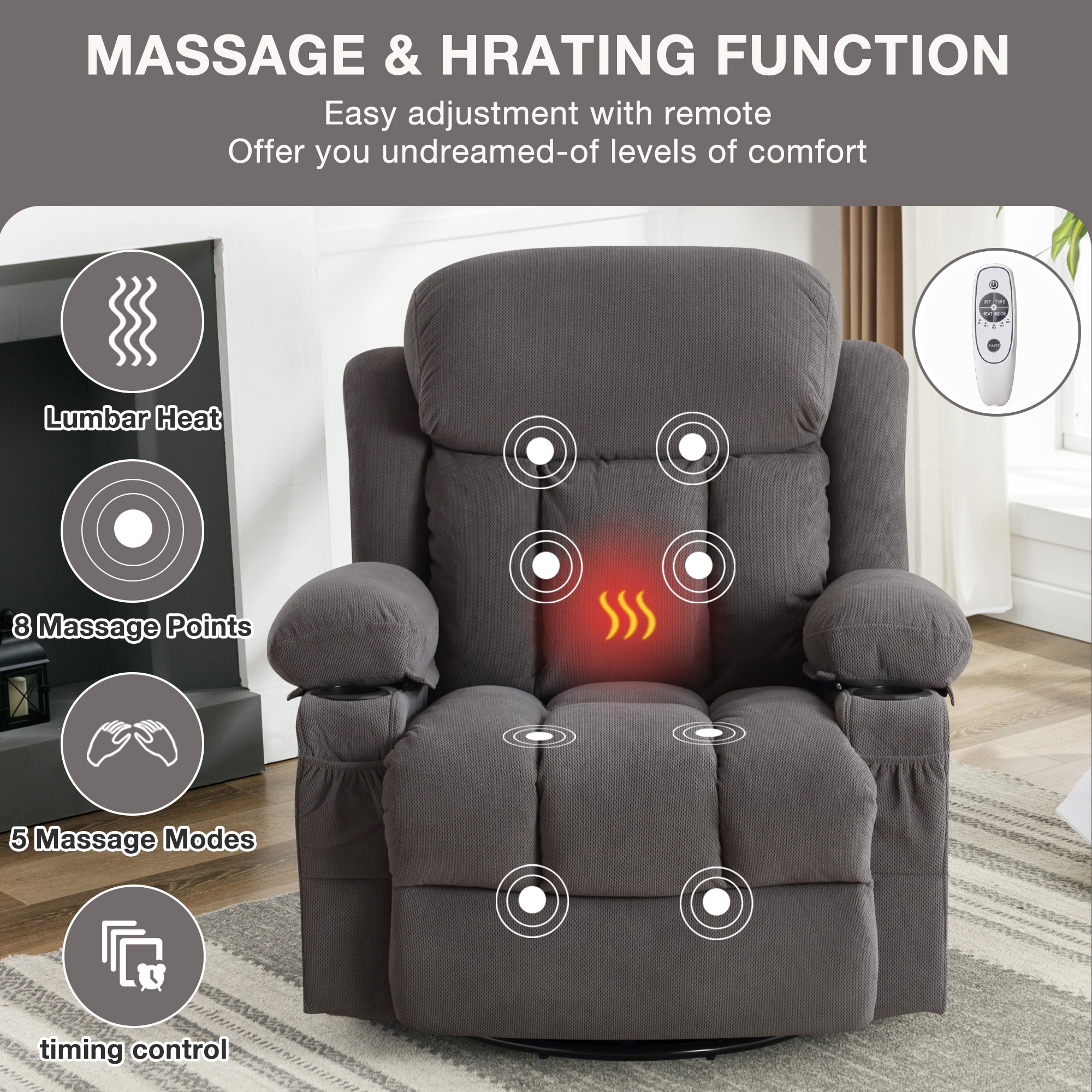 Sumyeg OR-WF189601AAD recliners - View #3