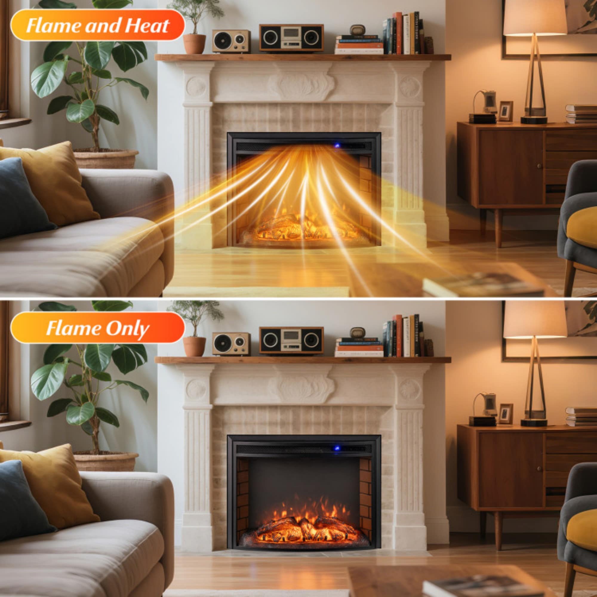 LUCKY ONE LO-FP11000US26 Electric-Fireplaces - View #8