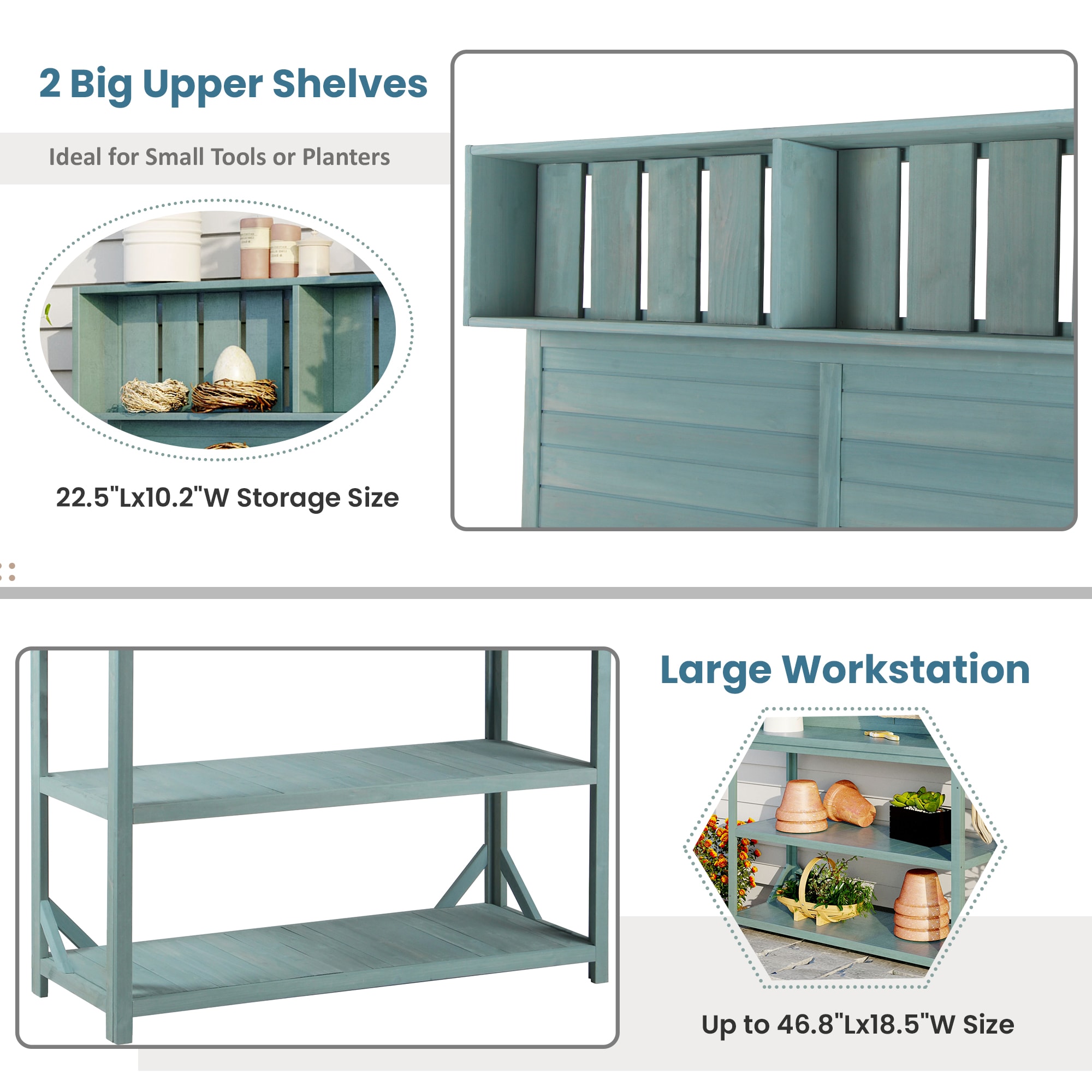Kahomvis G243-QP717-21 Potting-Benches - View #6