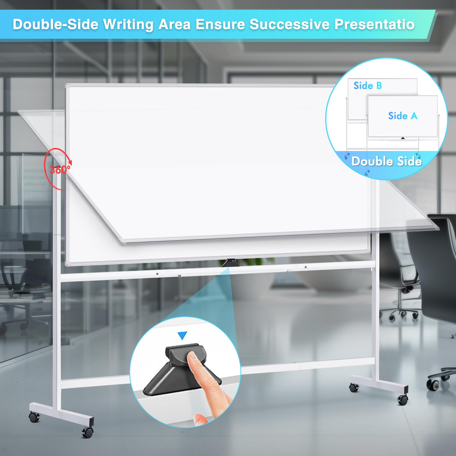 Maxtek LW-MDW-120180W-86 Dry-Erase-Bulletin-Boards - View #3