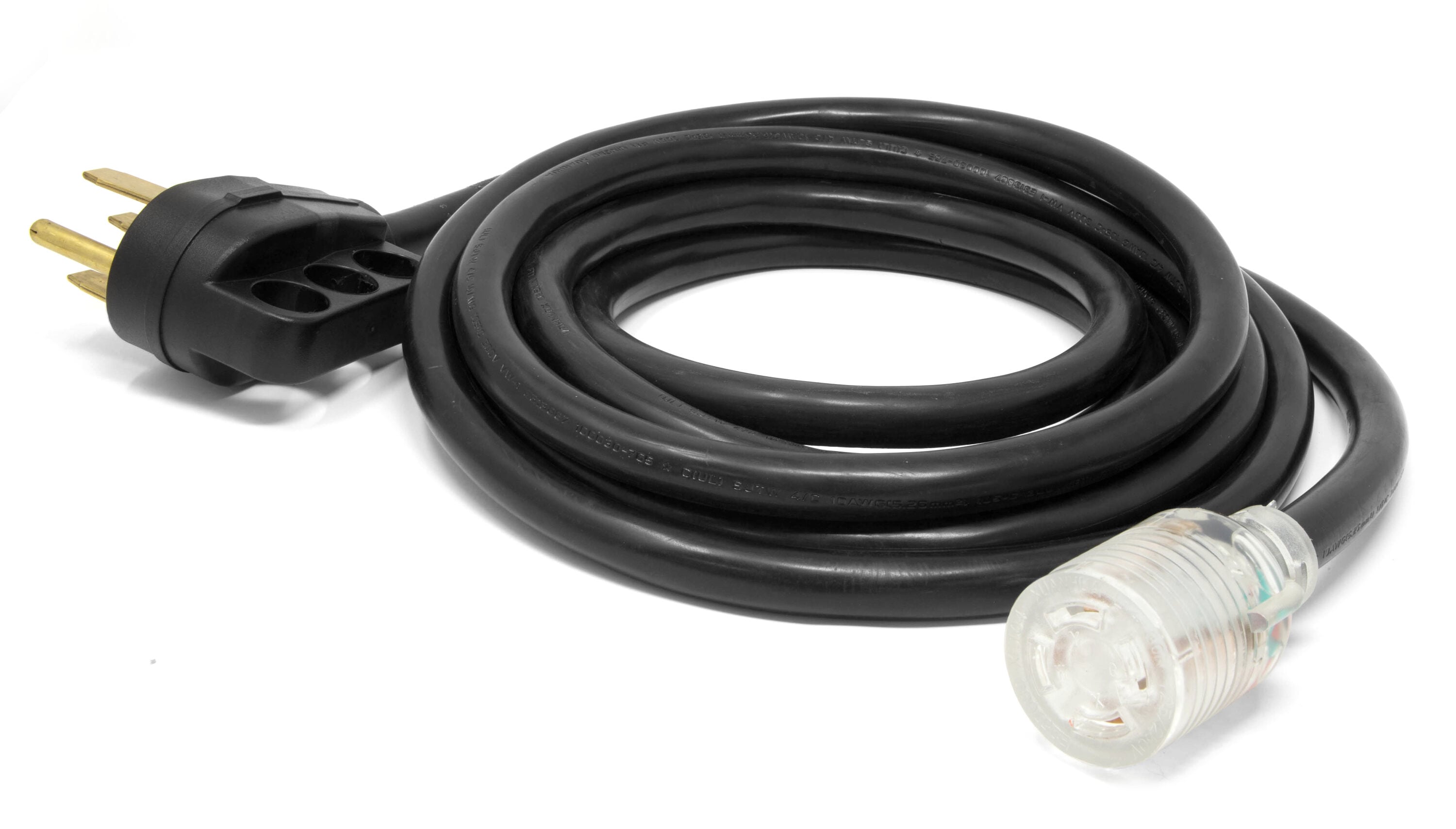 WEN 50 ft. 12-Gauge Heavy-Duty SJTW Outdoor 12/3 Extension Cord with NEMA  5-15R Light-Up Power Outlet in the Generator Accessories department at