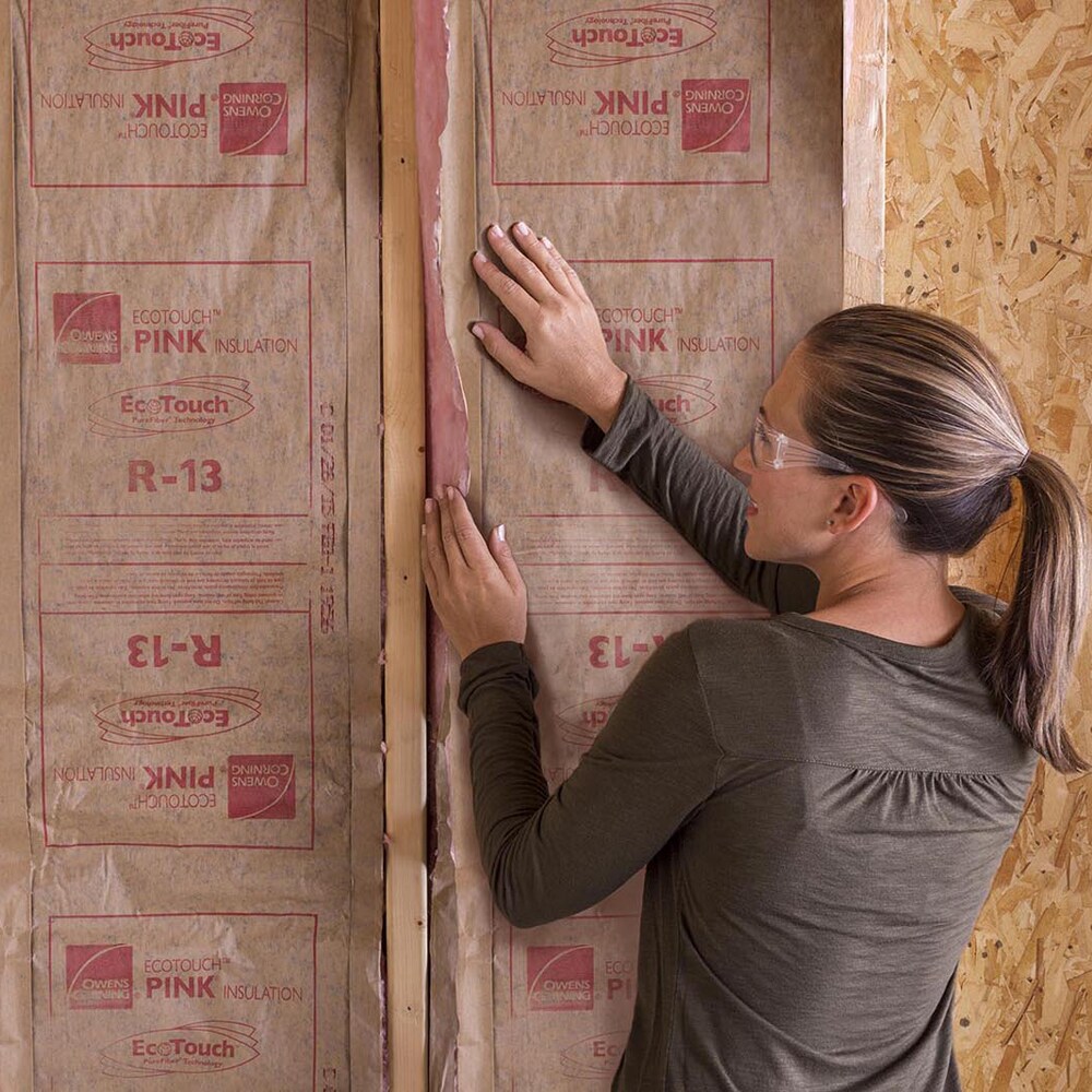 Owens Corning R 13 Wall 131.25 sq ft Kraft Faced Fiberglass Batt