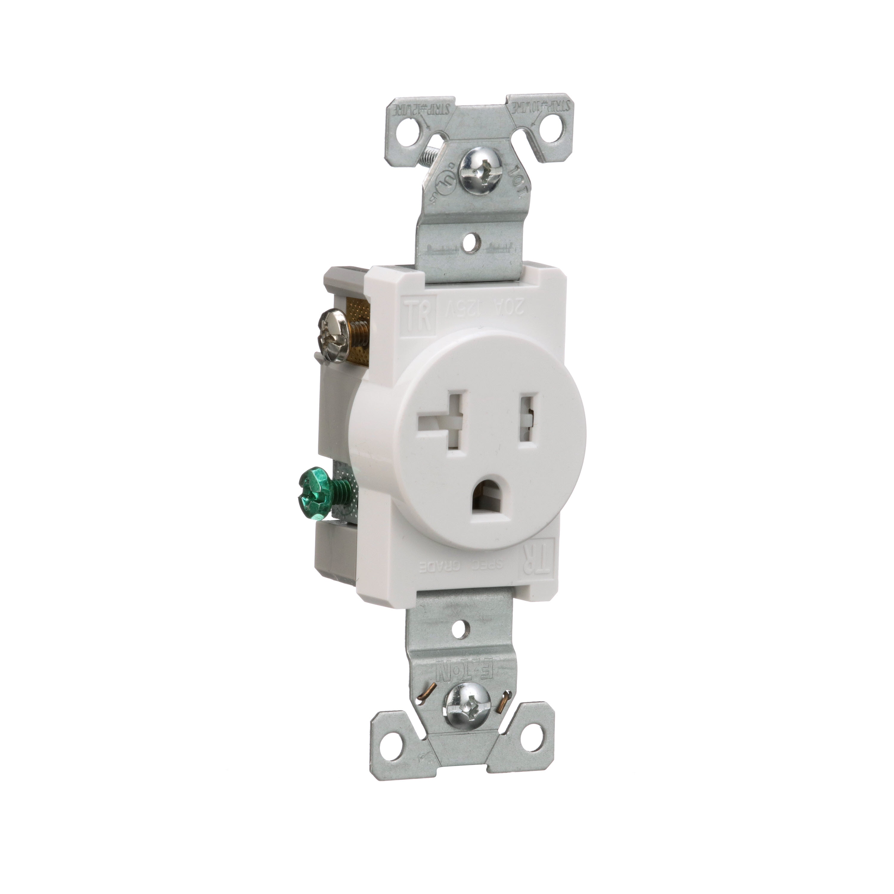 Tresco L-R1020SWA-1 120VAC 20A Swidget Outlet, w/o Insert - White